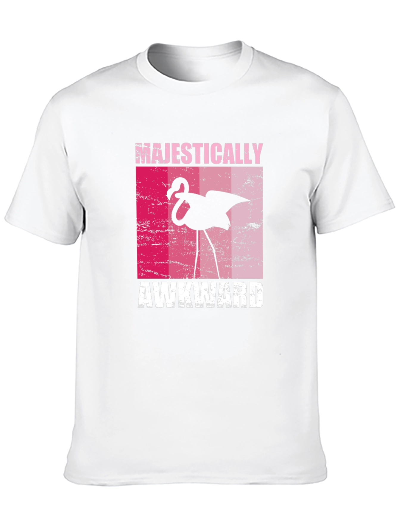 Majestically Awkward Flamingo Graphic Tee