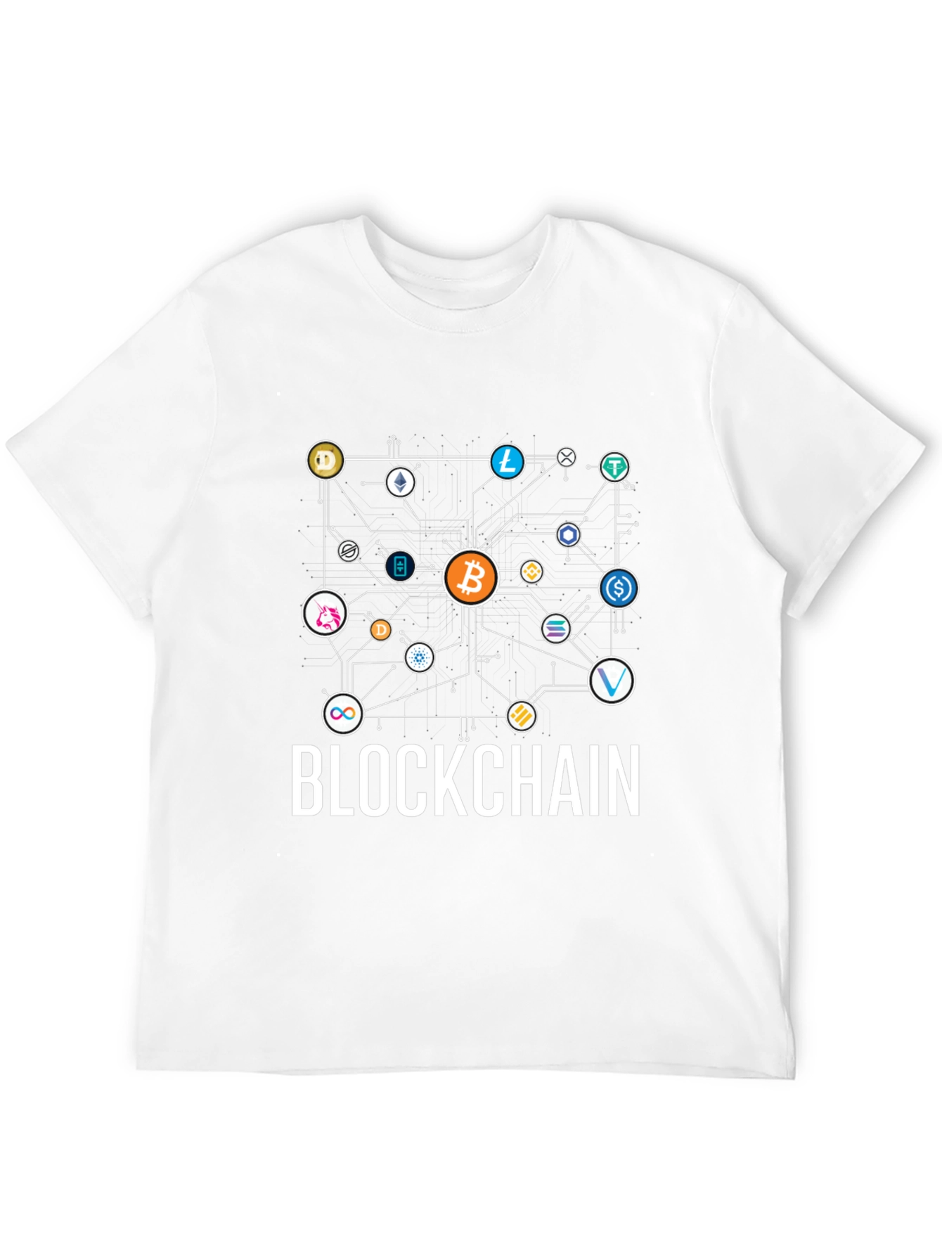 Blockchain Crypto T-Shirt - Bitcoin & Altcoins