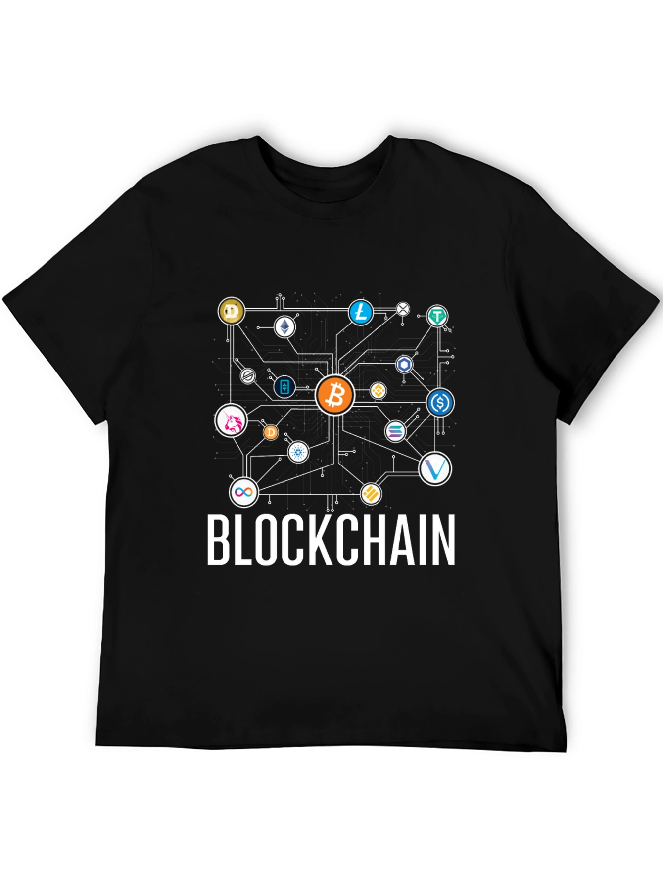 Blockchain Crypto T-Shirt - Bitcoin & Altcoins