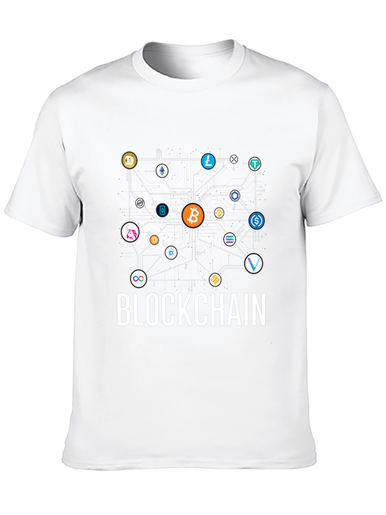 Blockchain Crypto T-Shirt - Bitcoin & Altcoins