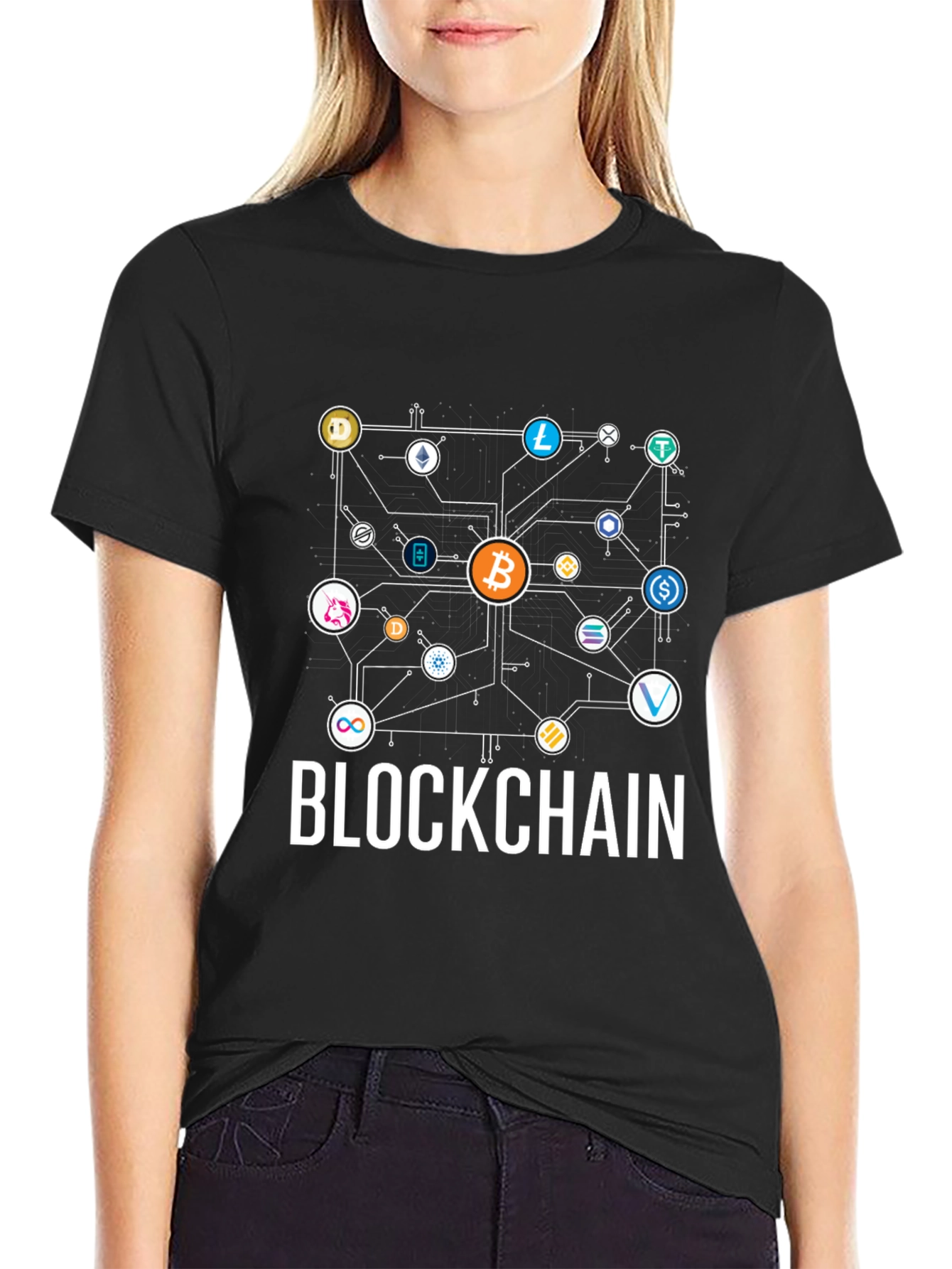 Blockchain Crypto T-Shirt - Bitcoin & Altcoins