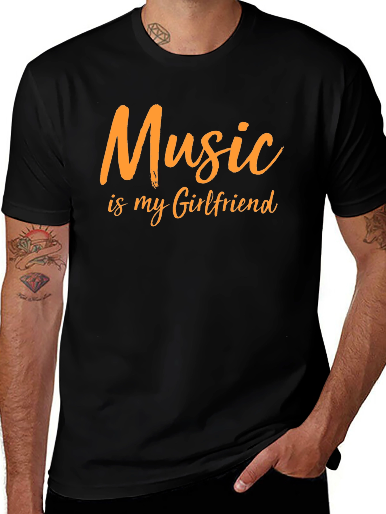 Music is My Girlfriend Graphic T-Shirt