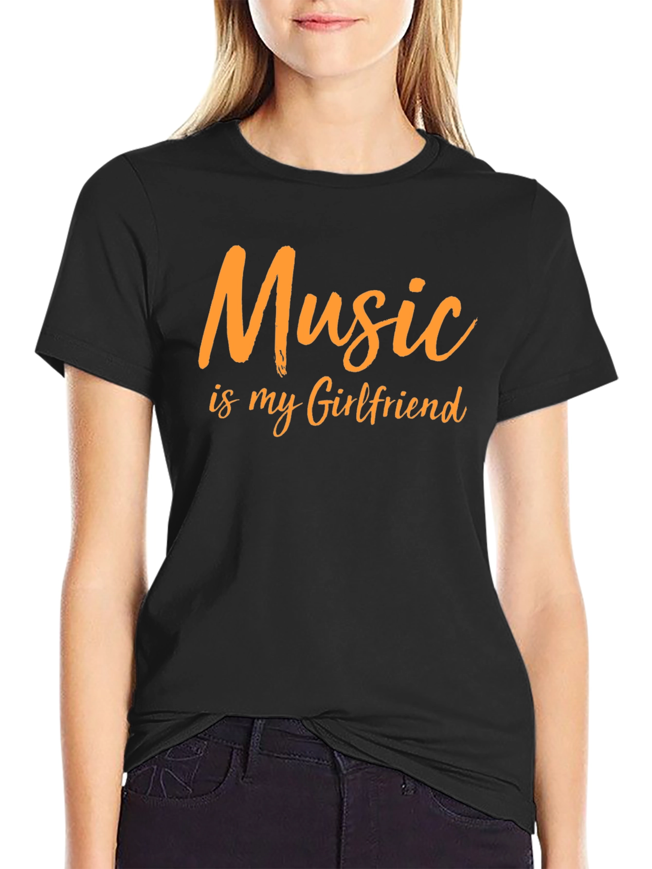 Music is My Girlfriend Graphic T-Shirt