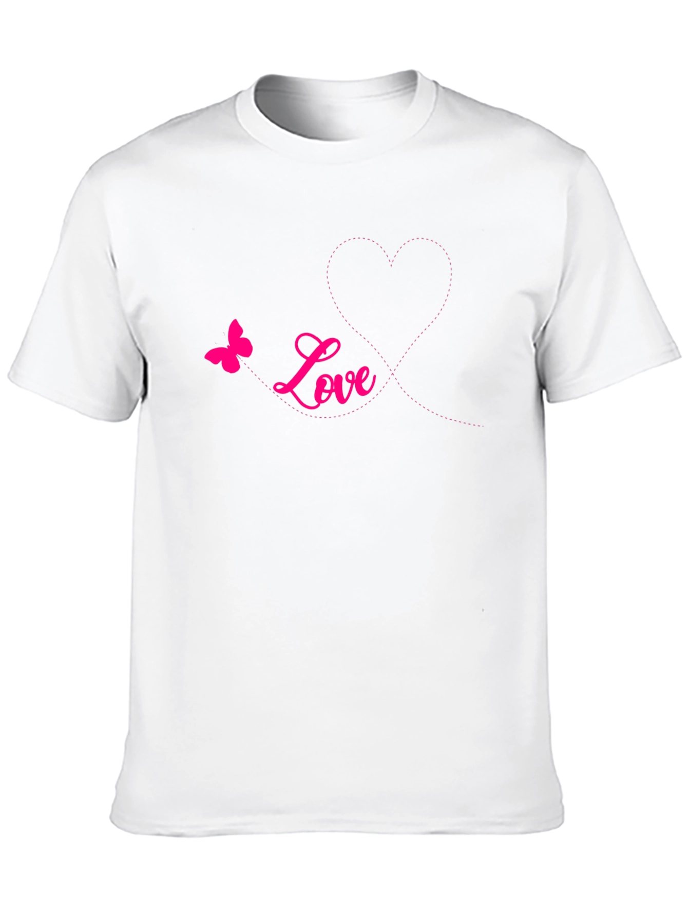 Love Butterfly Black T-Shirt