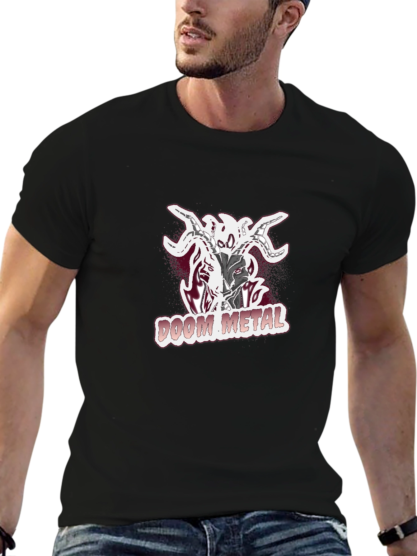 Doom Metal T-Shirt - Black Graphic Tee