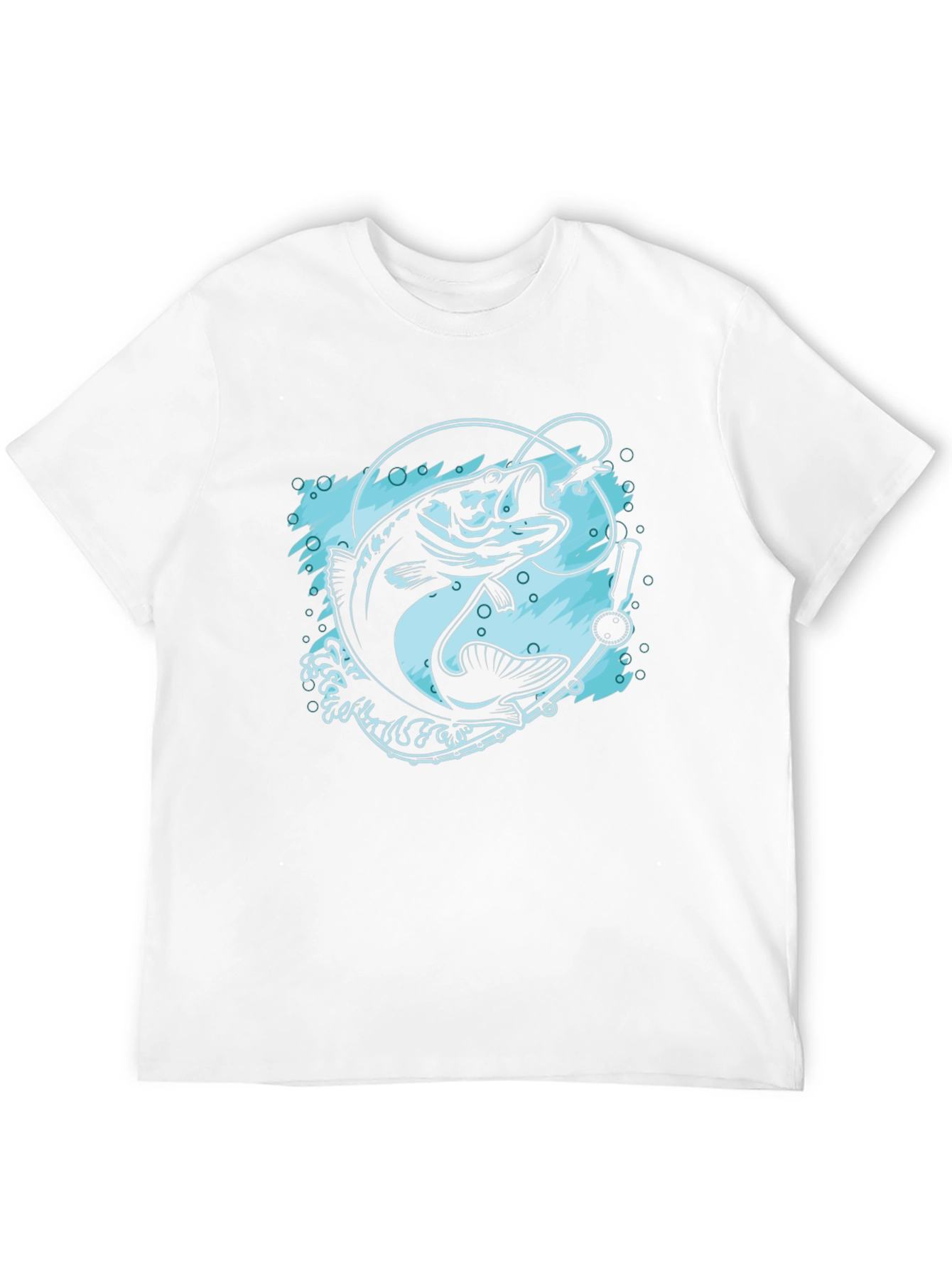 Fishing T-Shirt - Black Bass Design
