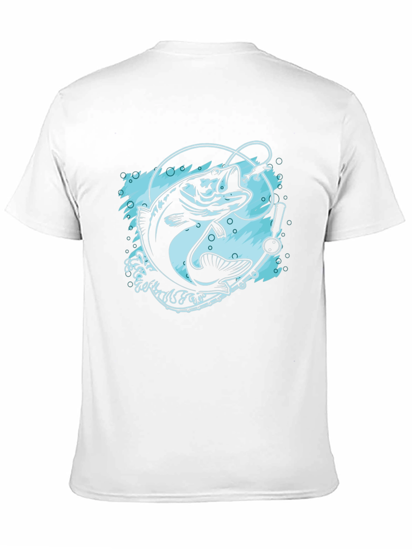 Fishing T-Shirt - Black Bass Design