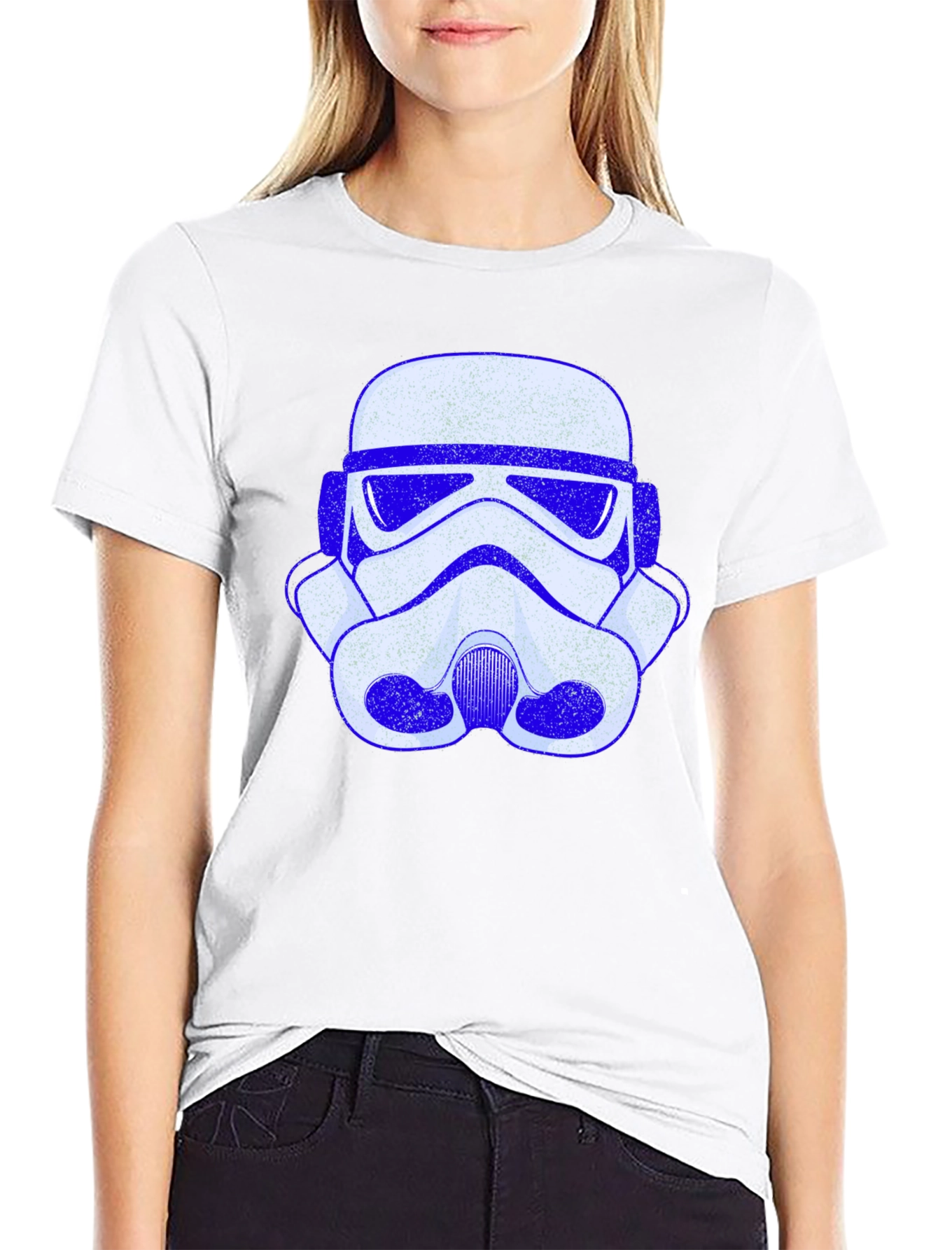 Stormtrooper Helmet T-Shirt - Galactic Style