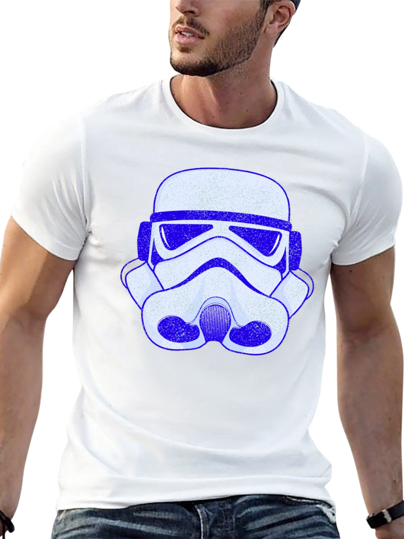 Stormtrooper Helmet T-Shirt - Galactic Style
