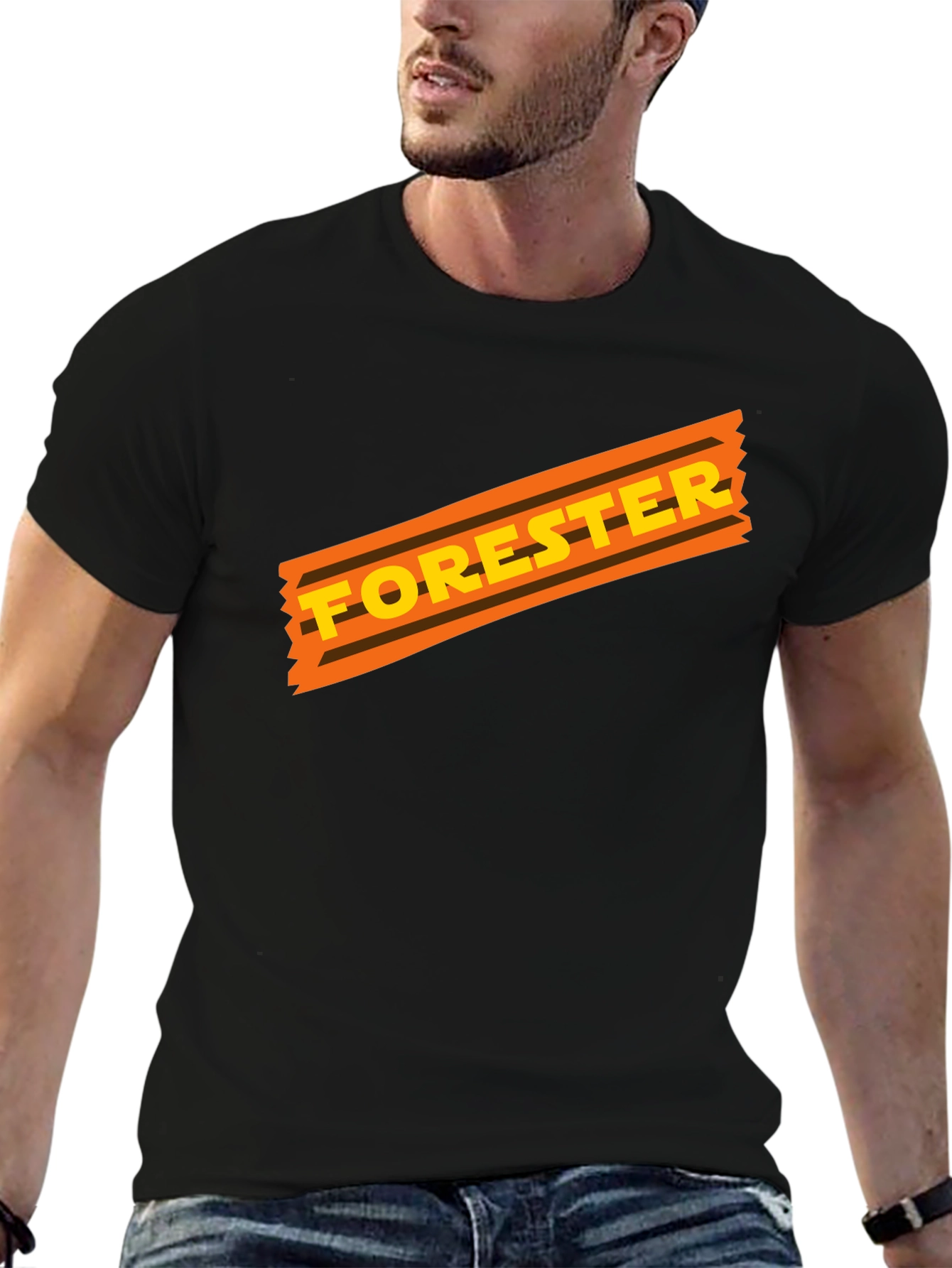 Forester Graphic Tee - Retro Style Black