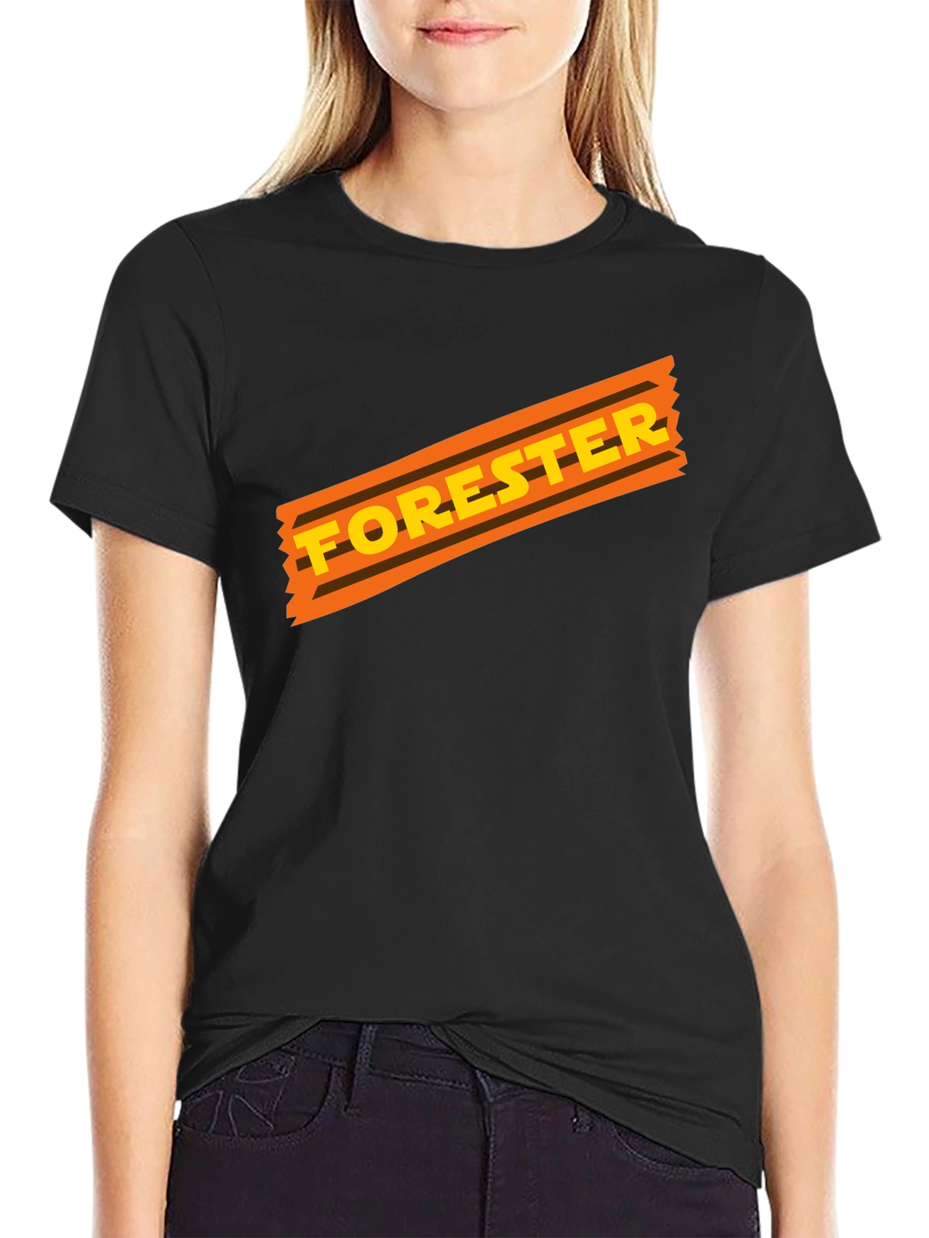 Forester Graphic Tee - Retro Style Black