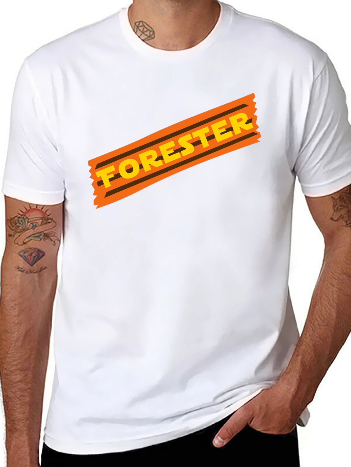 Forester Graphic Tee - Retro Style Black