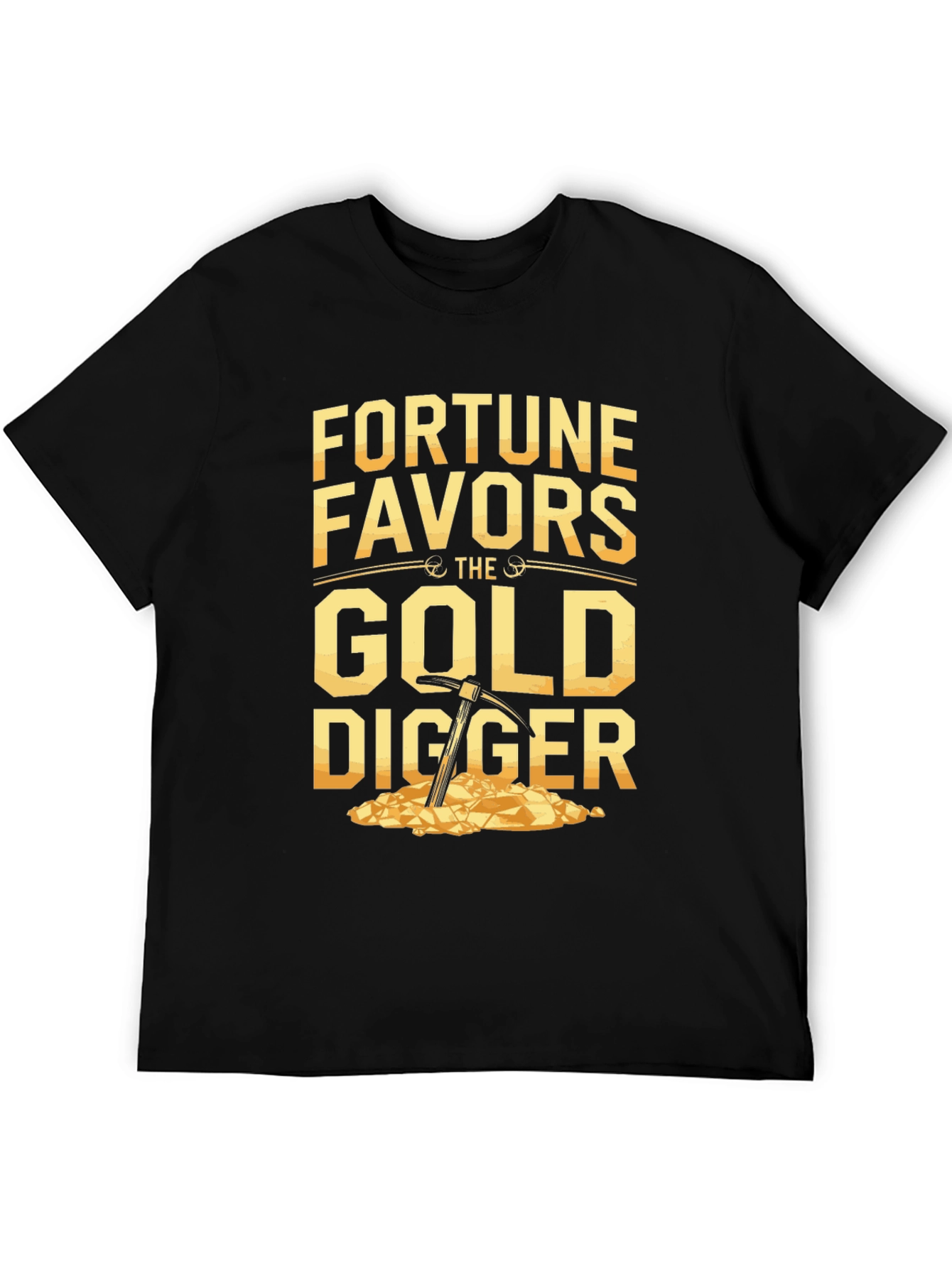 Fortune Favors Gold Digger T-Shirt - Black