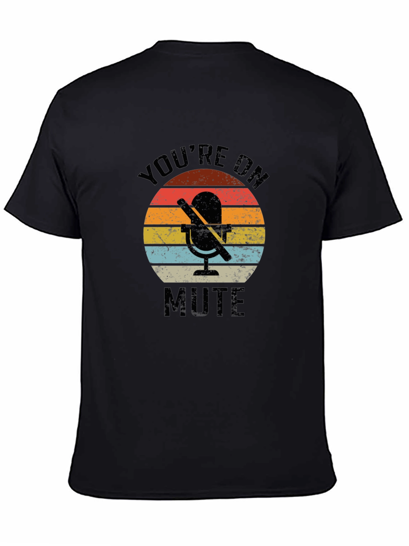 Youre on Mute Graphic Tee - Retro Microphone T-Shirt