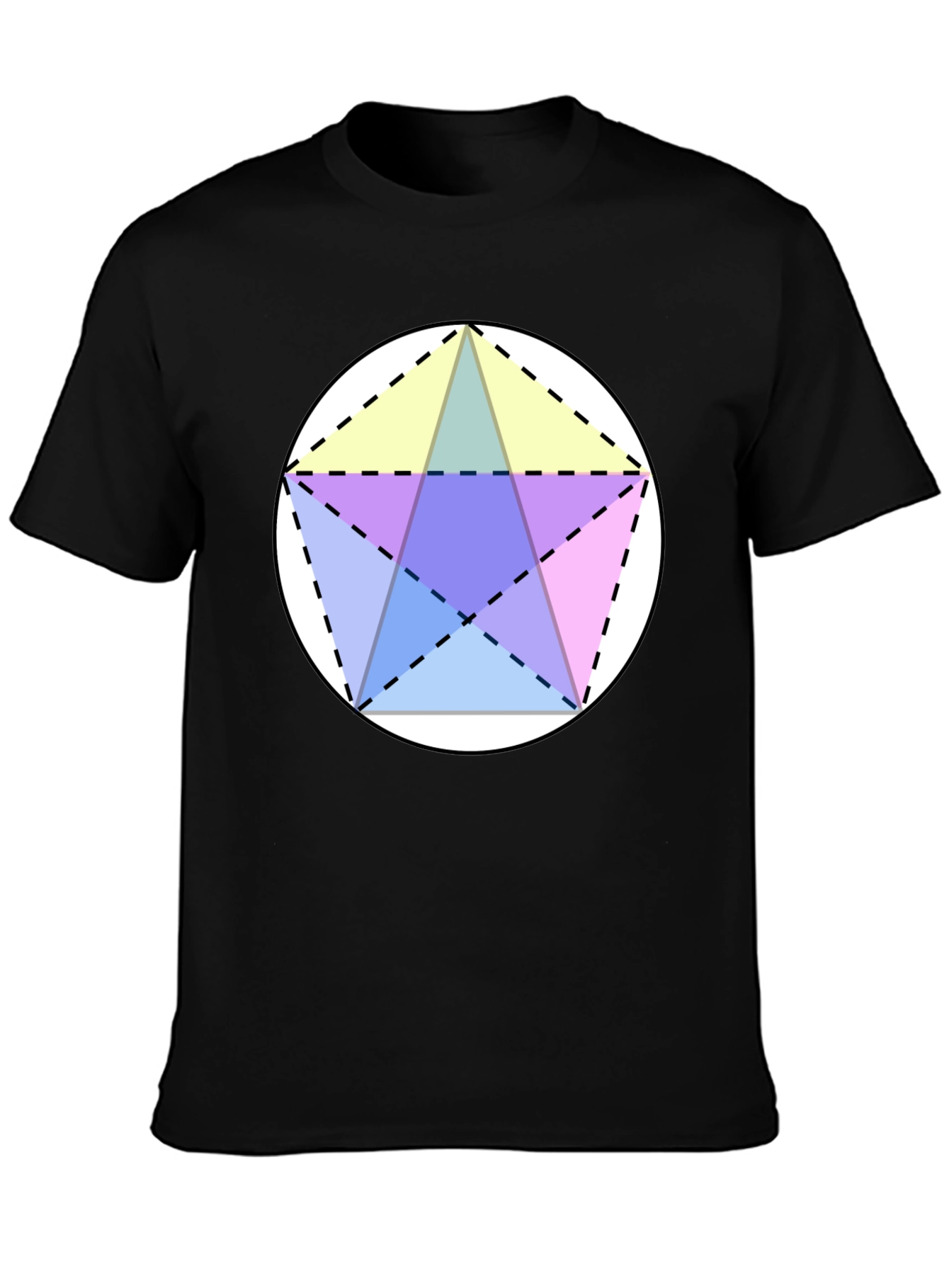 Geometric Star Circle Graphic Tee