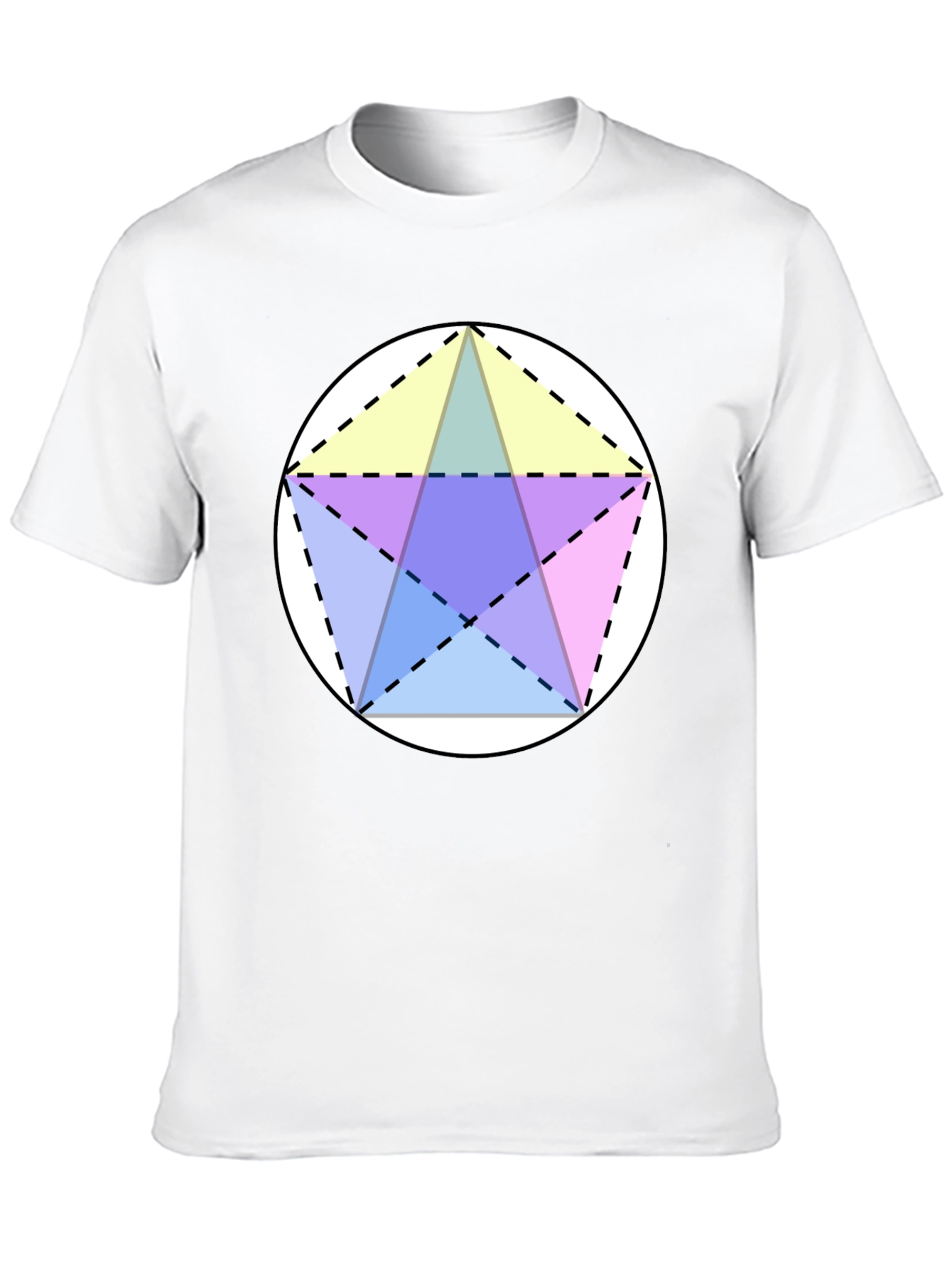 Geometric Star Circle Graphic Tee