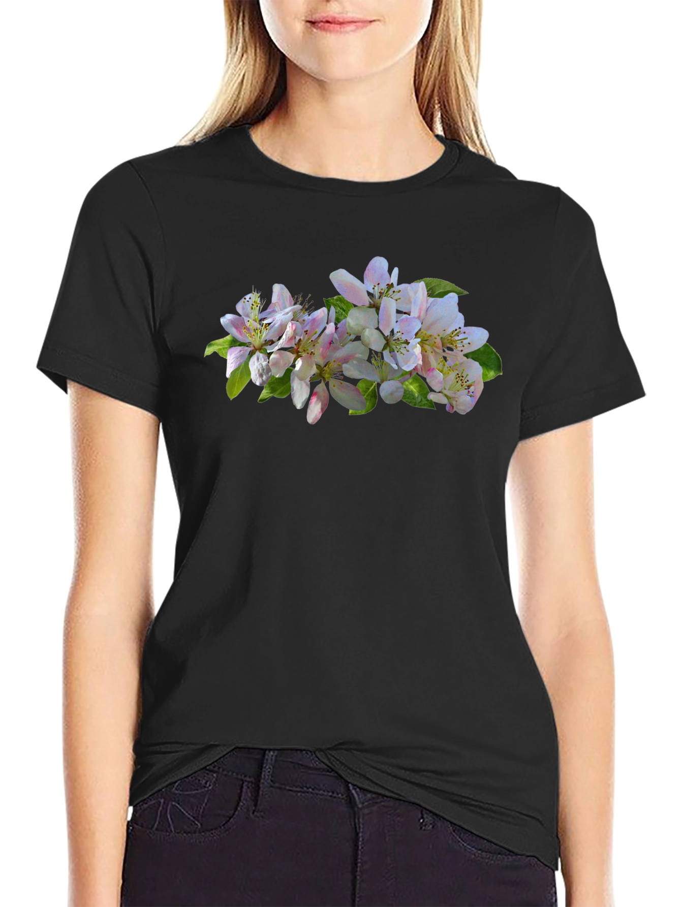 Floral Print Crew Neck T-Shirt