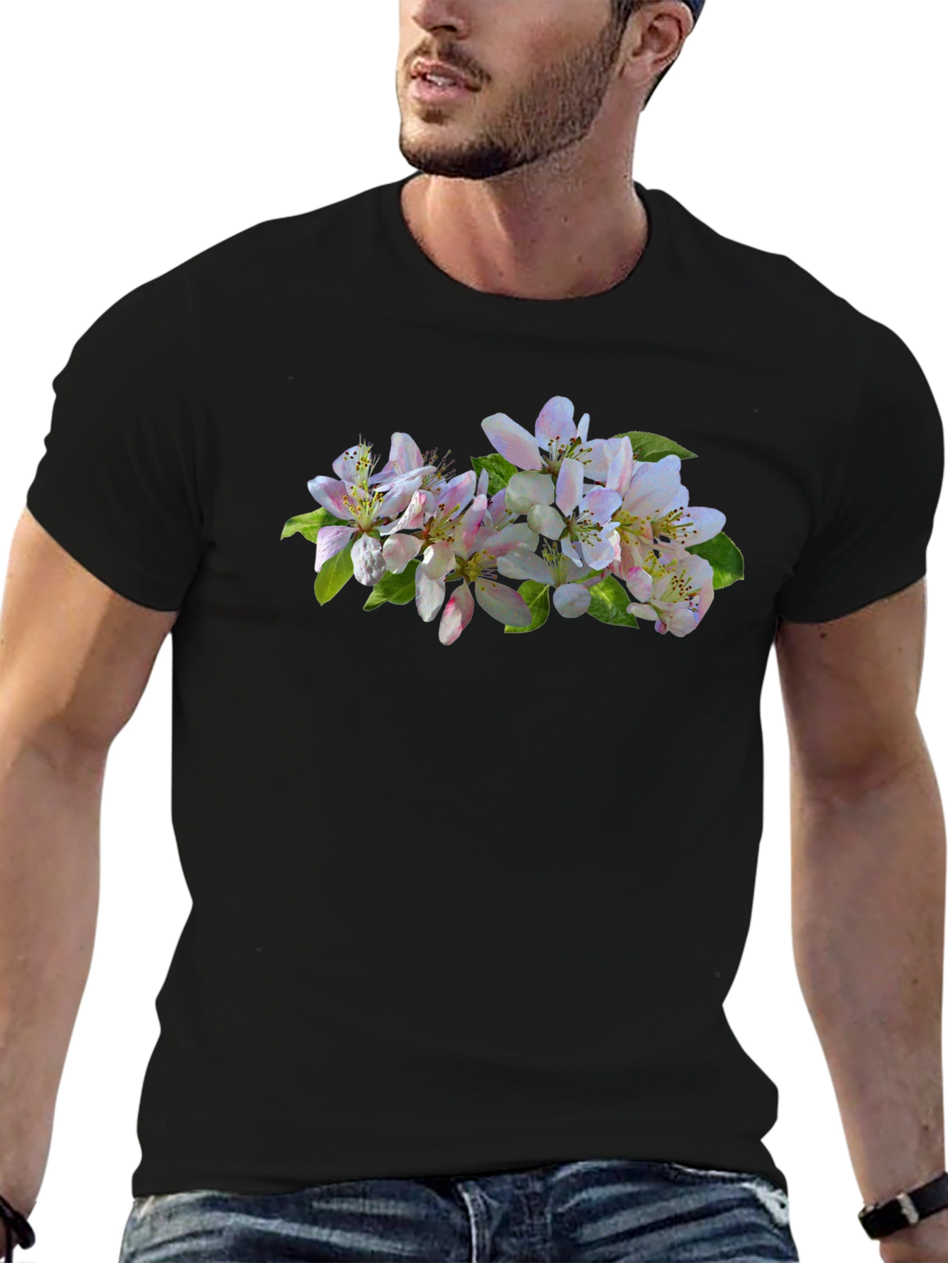 Floral Print Crew Neck T-Shirt