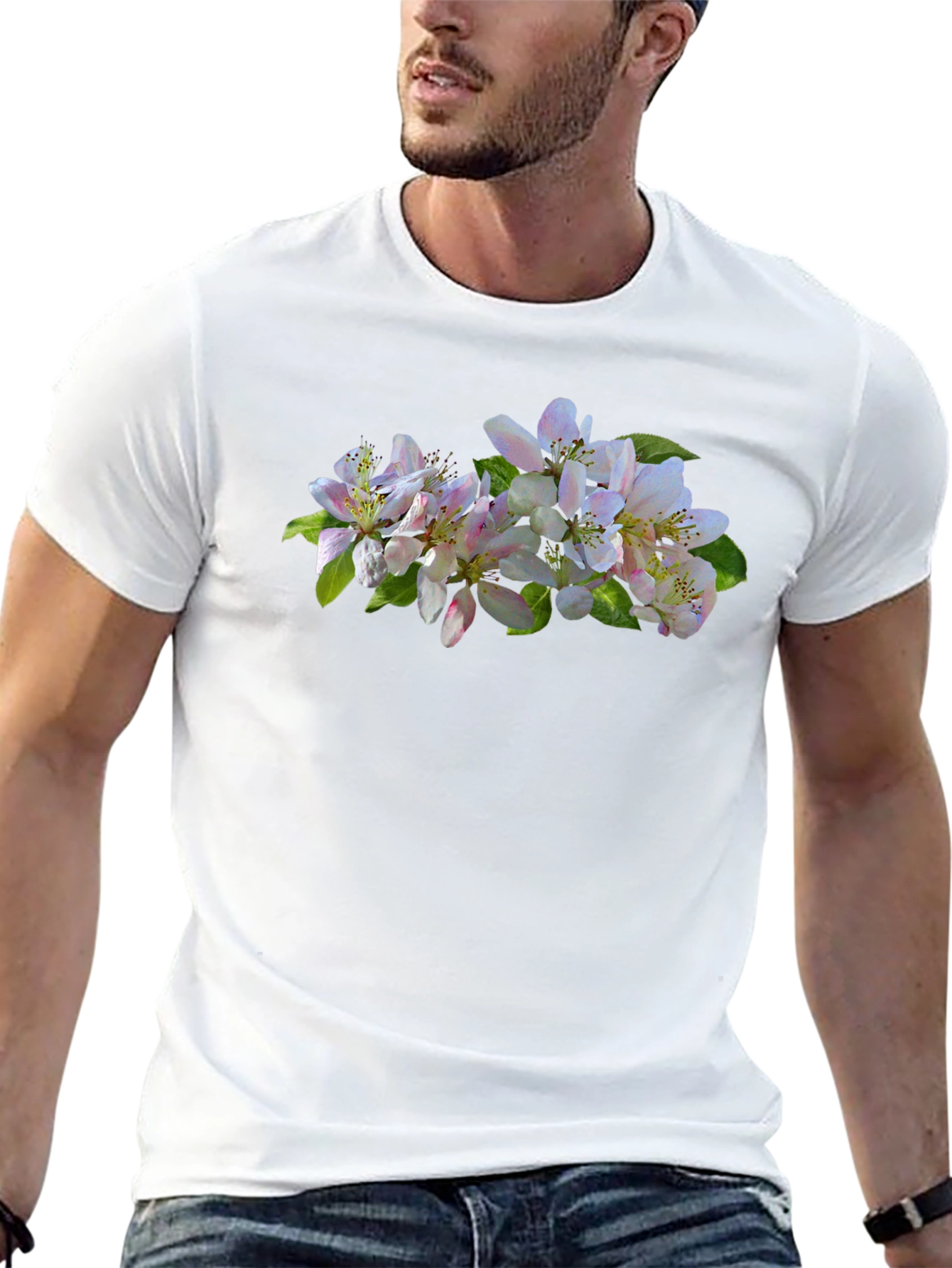 Floral Print Crew Neck T-Shirt