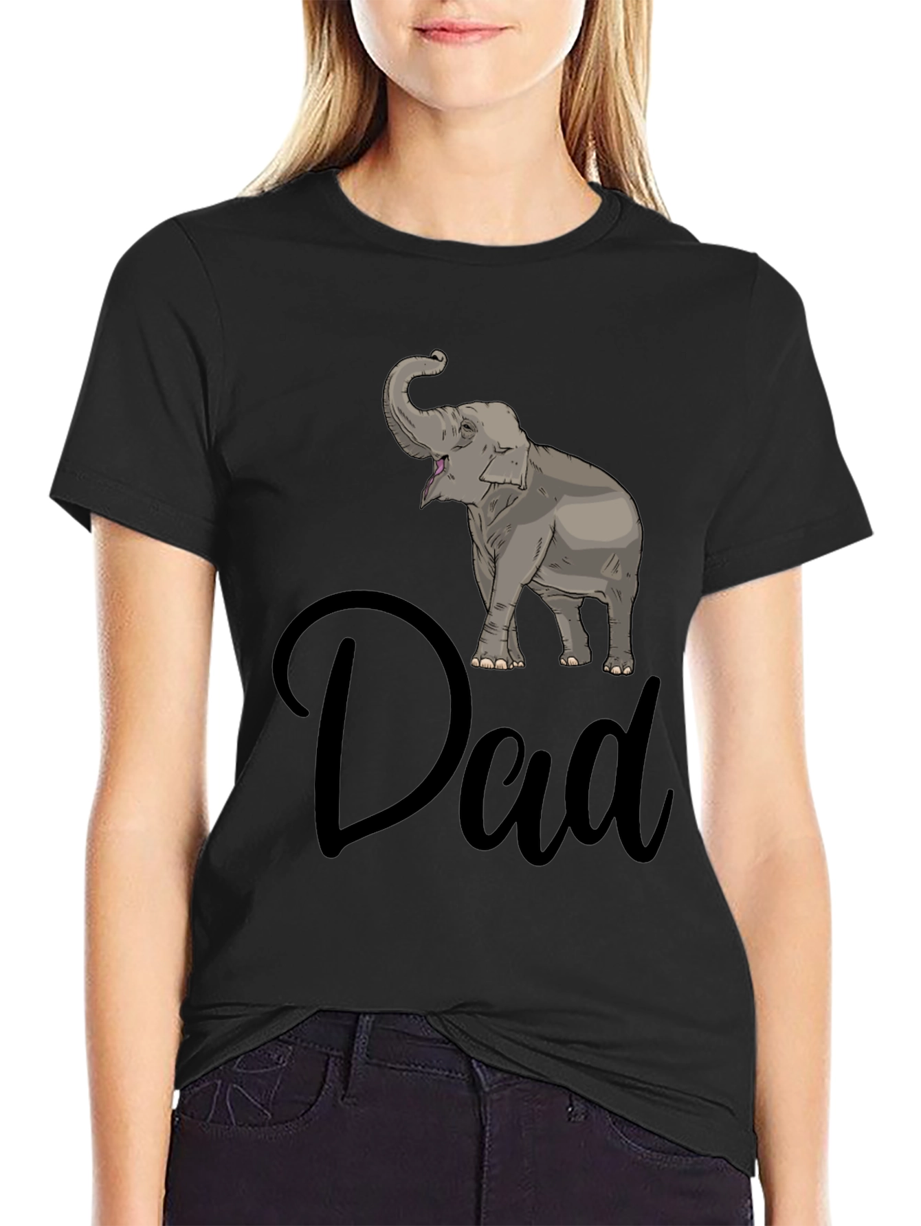 Elephant Dad Graphic T-Shirt
