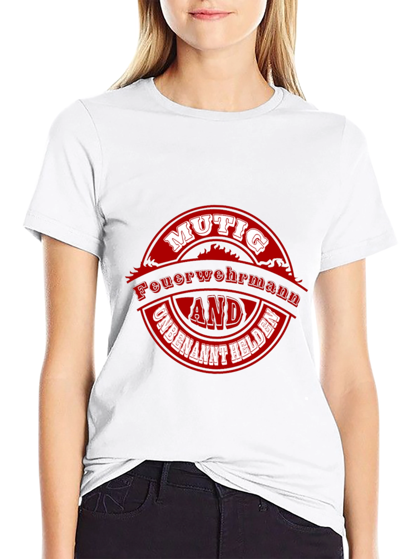 Firefighter Hero Graphic Tee - Black