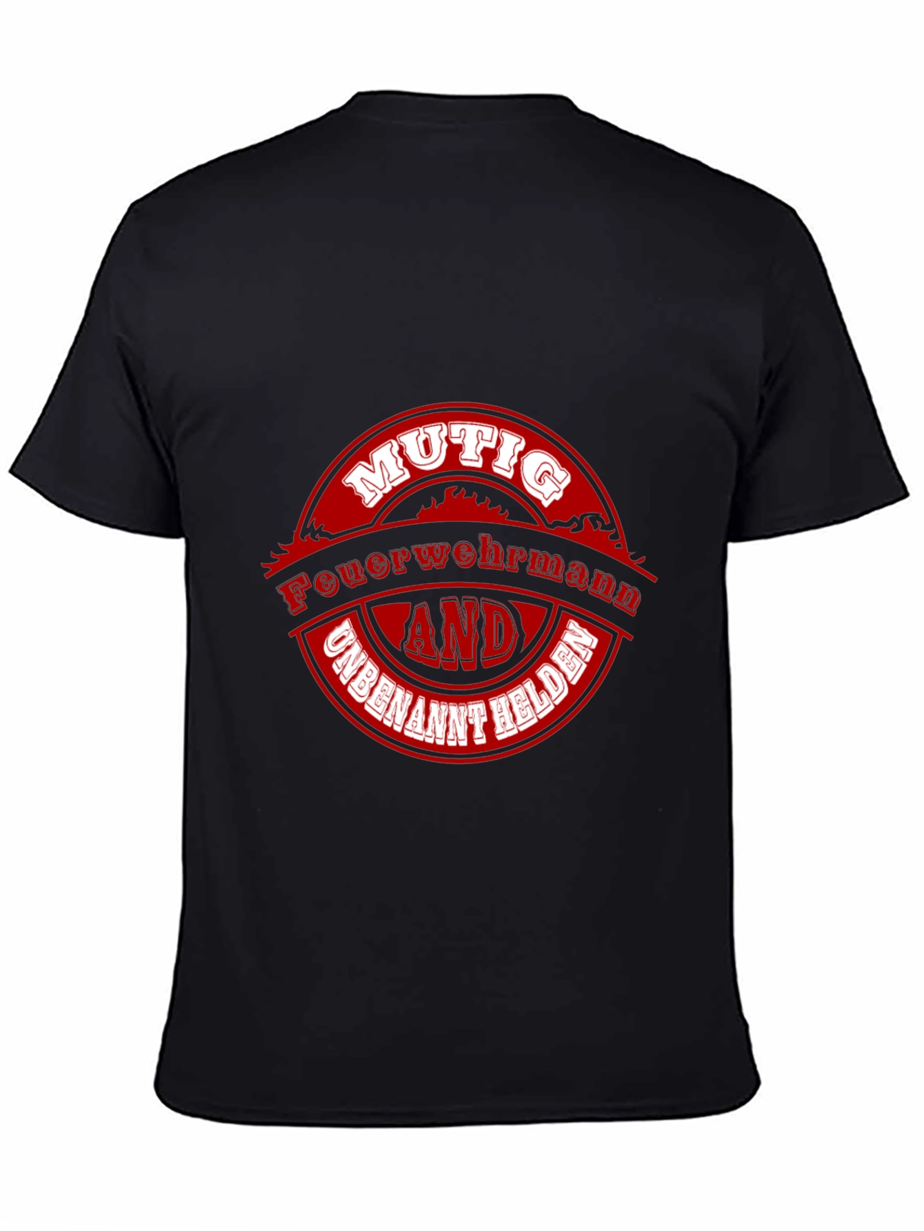 Firefighter Hero Graphic Tee - Black