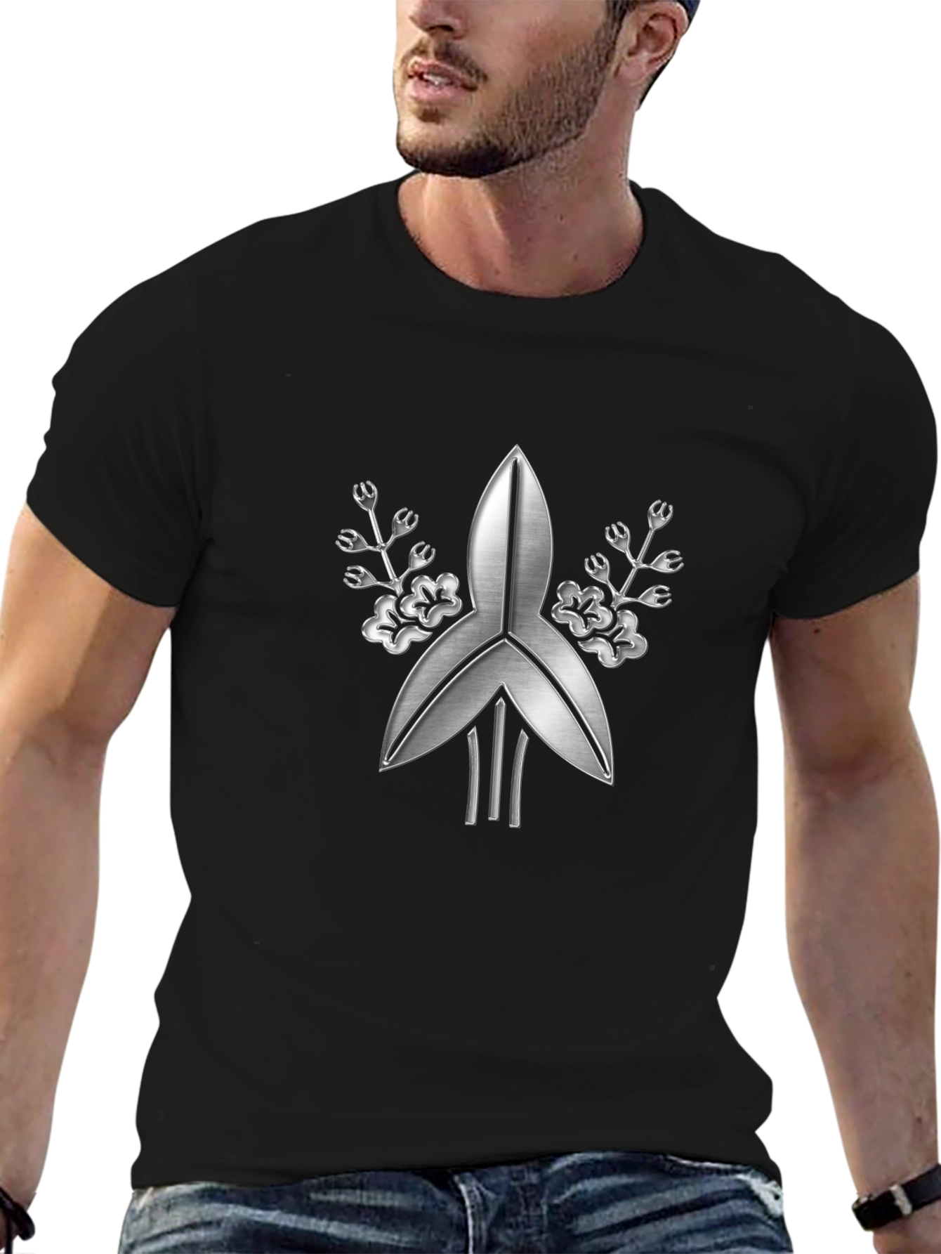 Klingon Empire T-Shirt - Metallic Crest Design