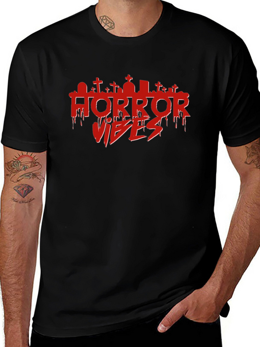 Horror Vibes Graphic T-Shirt - Mens Black Tee