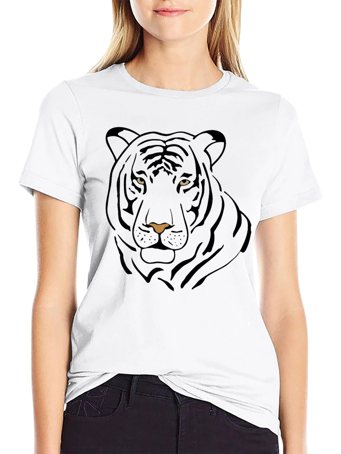 Black Tiger Graphic Tee - Stylish Mens Casual Shirt