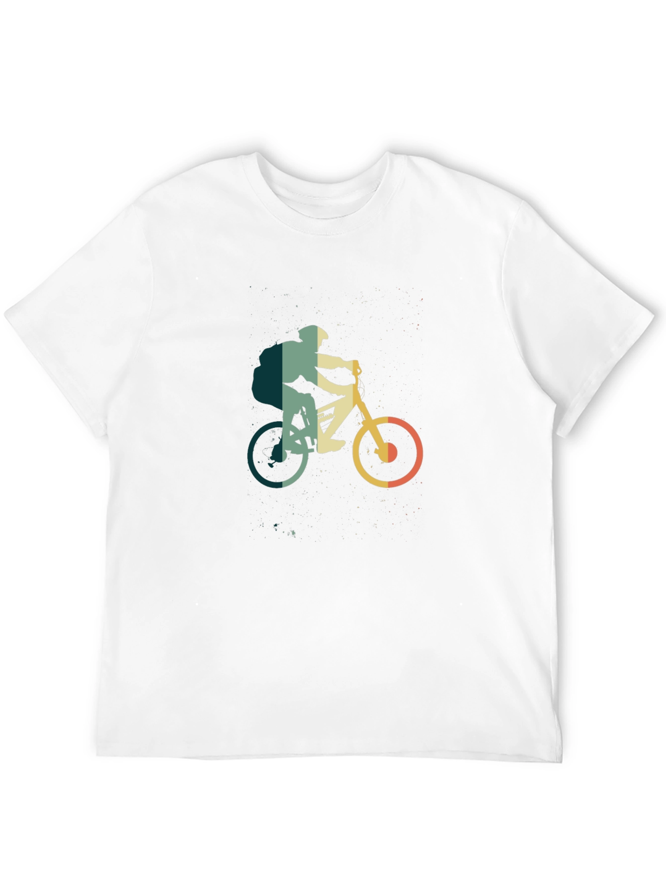 Mountain Biker Graphic Tee - Retro Style
