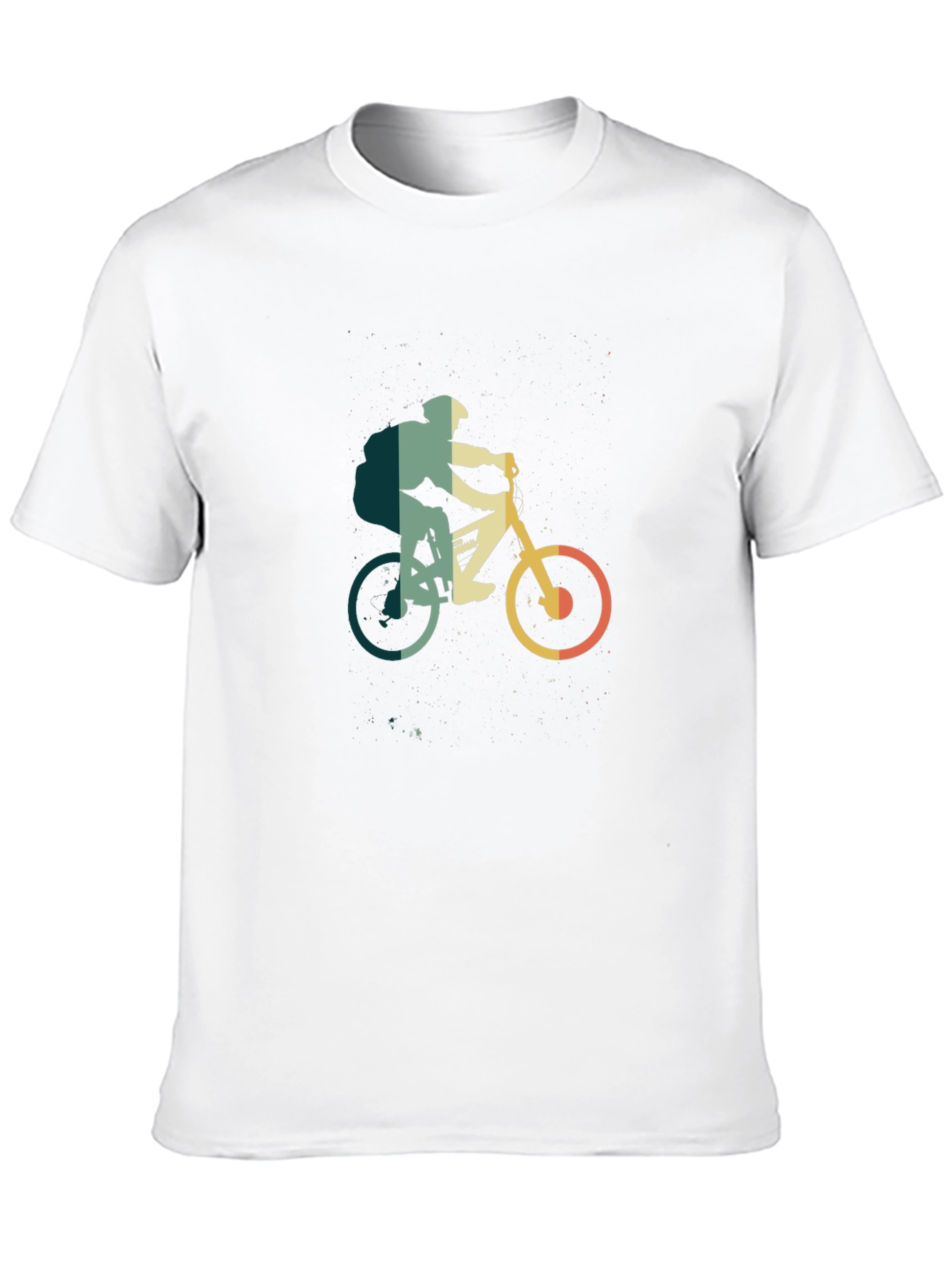 Mountain Biker Graphic Tee - Retro Style