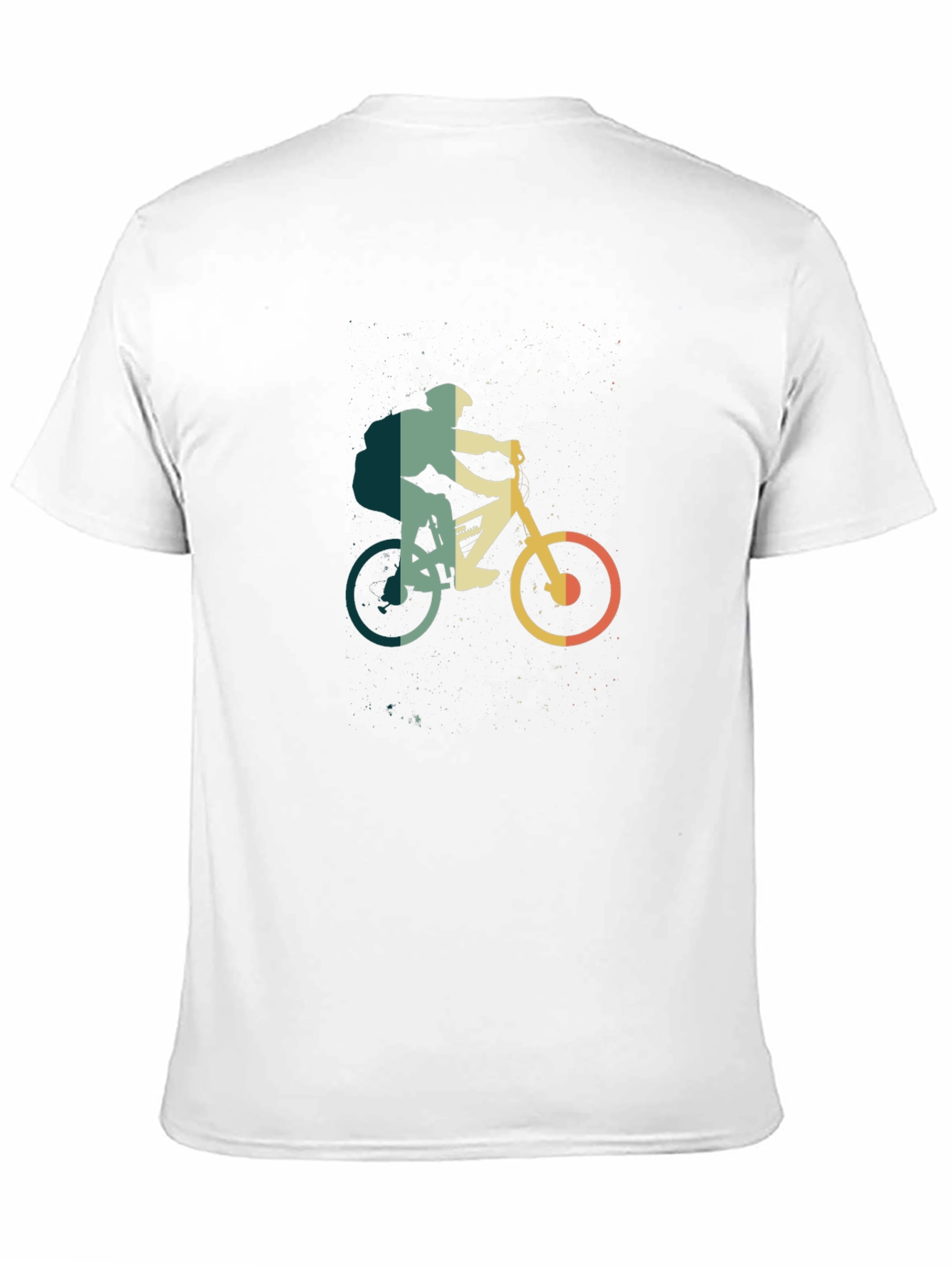 Mountain Biker Graphic Tee - Retro Style
