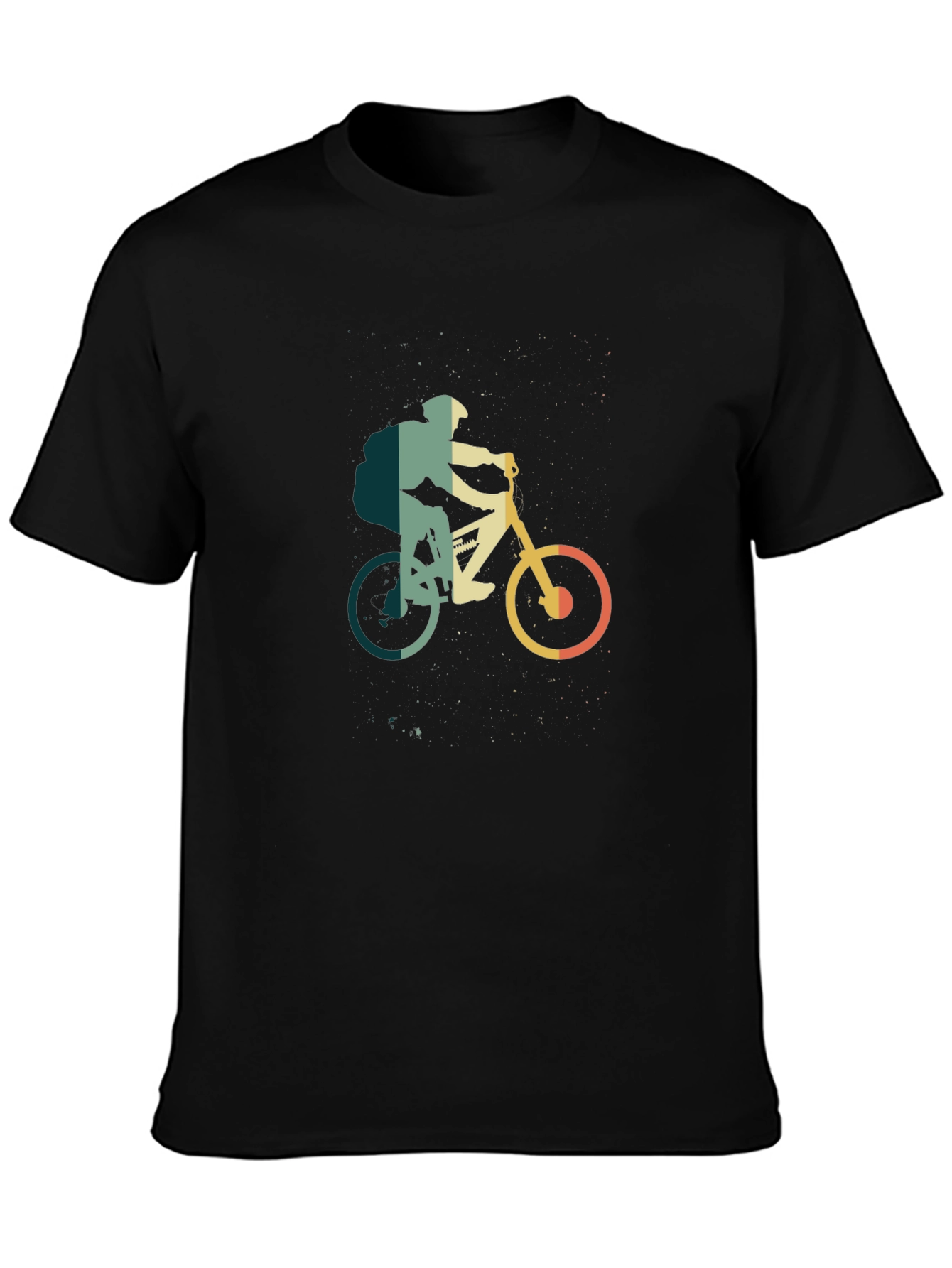 Mountain Biker Graphic Tee - Retro Style
