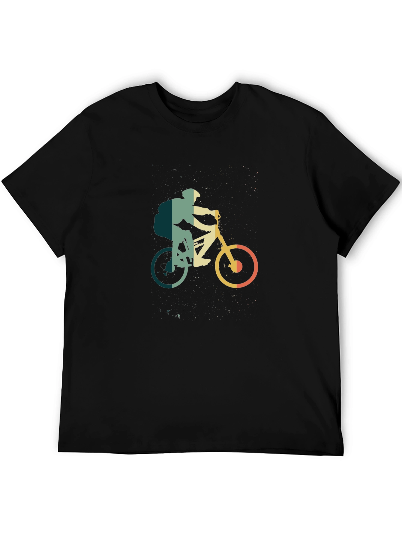 Mountain Biker Graphic Tee - Retro Style