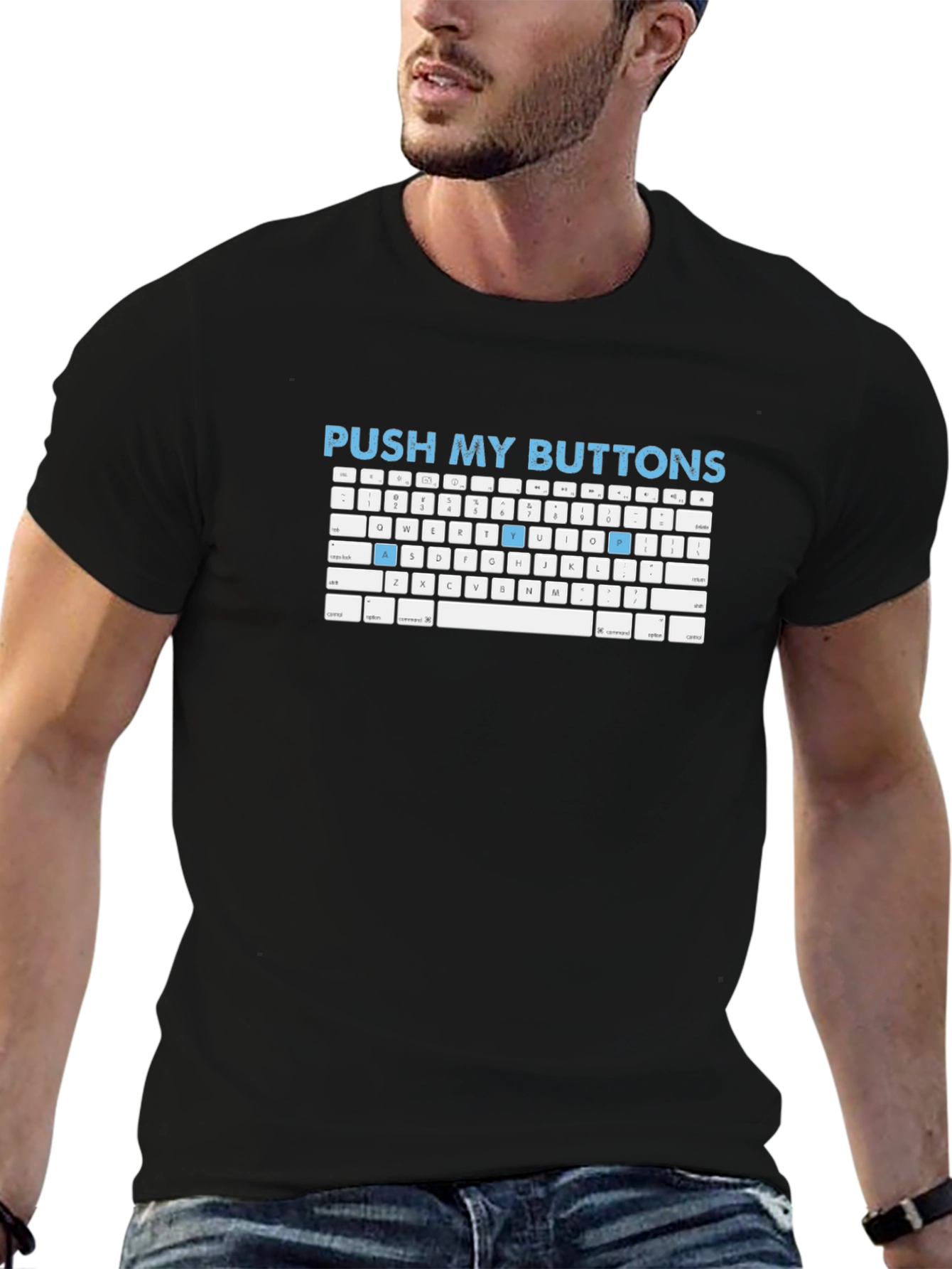 Push My Buttons Keyboard T-Shirt