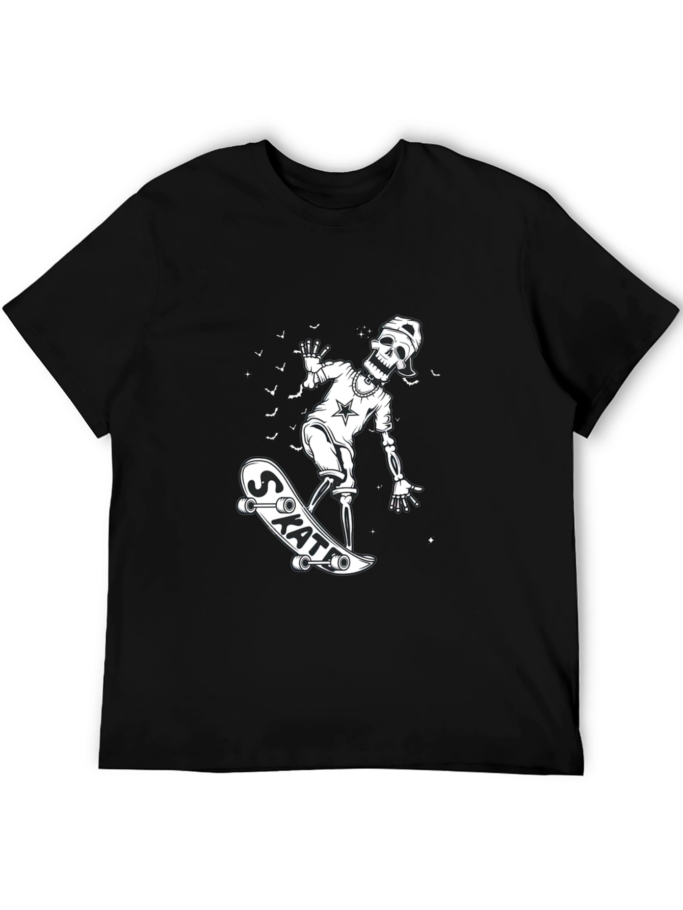 Skateboarding Skeleton Graphic Tee