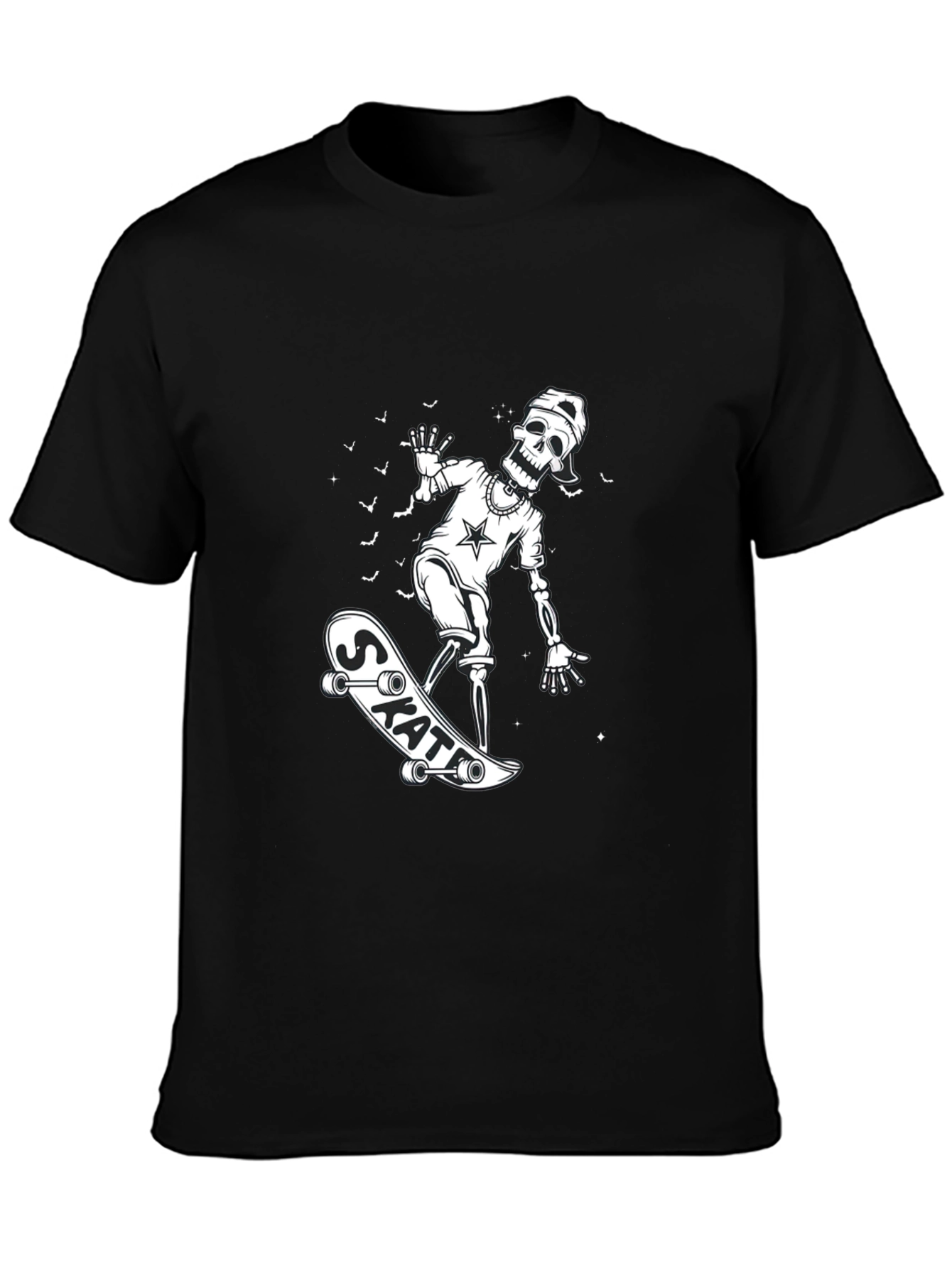 Skateboarding Skeleton Graphic Tee