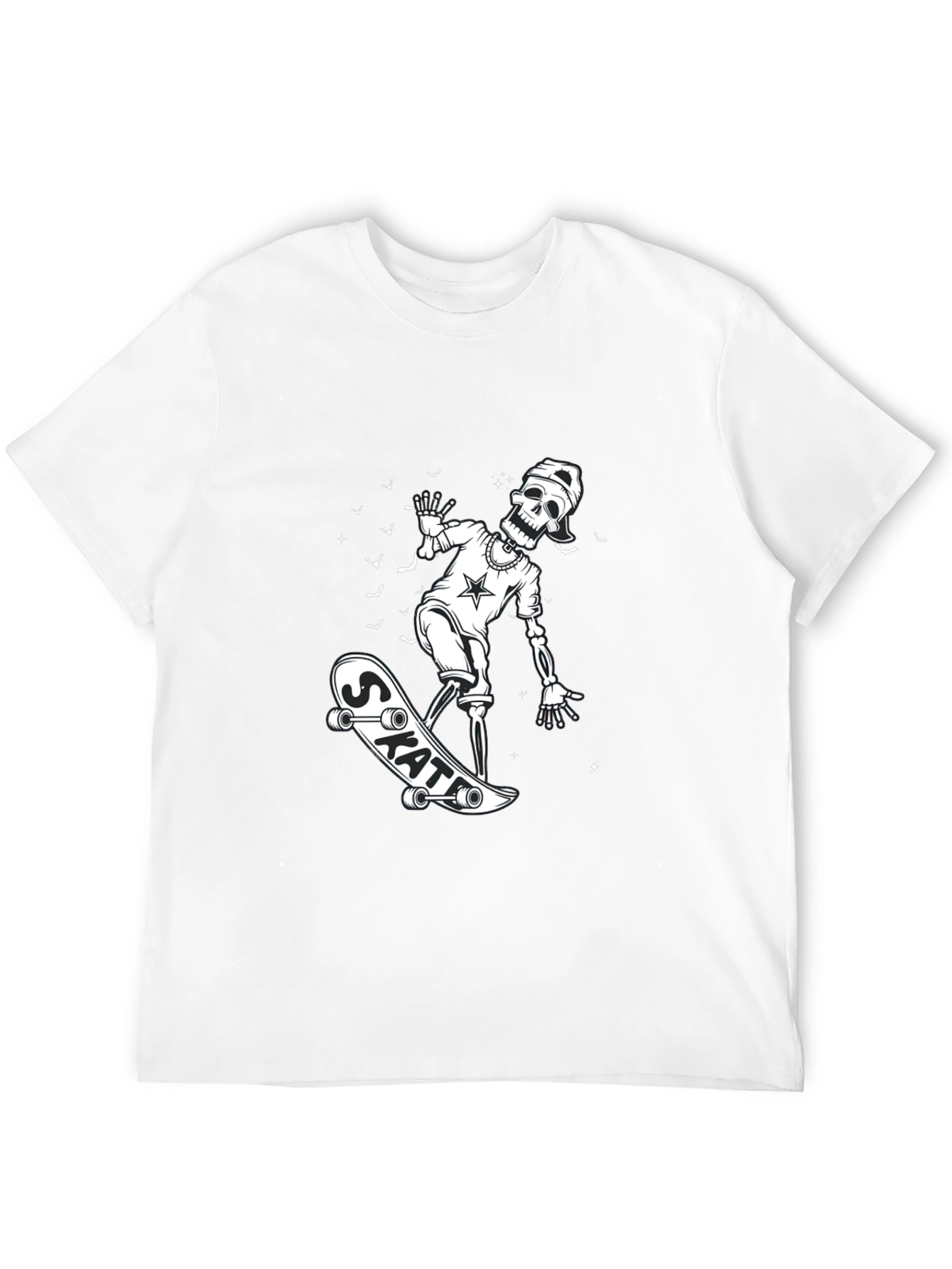 Skateboarding Skeleton Graphic Tee