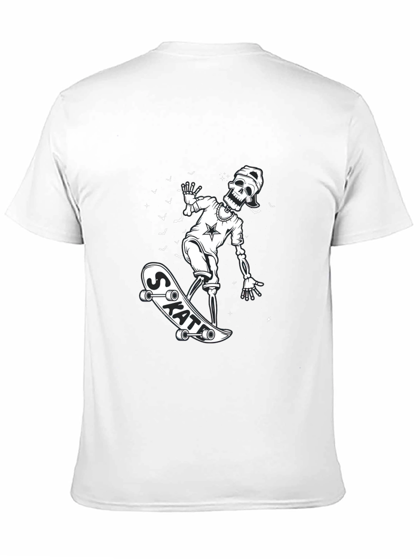 Skateboarding Skeleton Graphic Tee