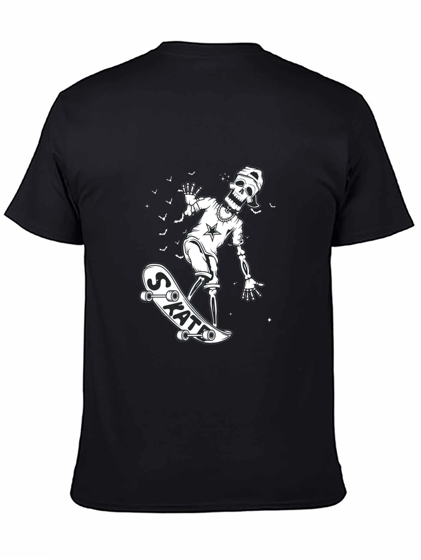Skateboarding Skeleton Graphic Tee