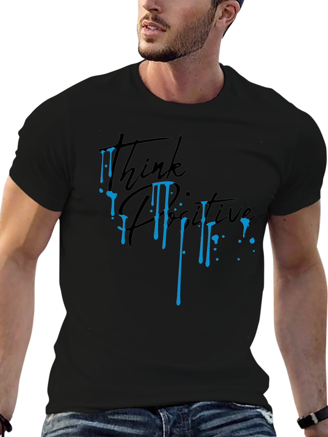 Think Positive T-Shirt - Stylish Graphic Tee