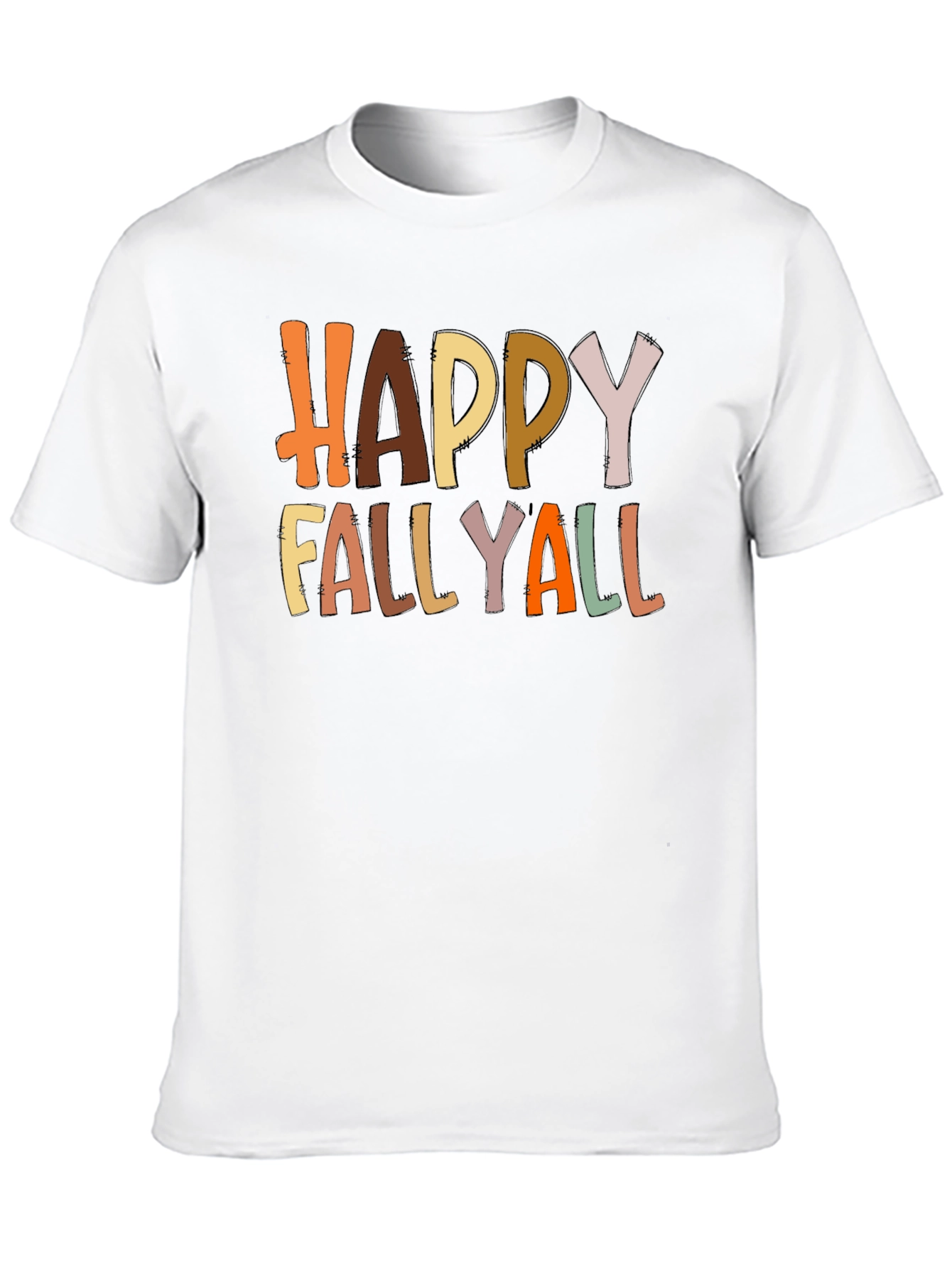 Happy Fallyall Graphic Tee - Fall Season Shirt