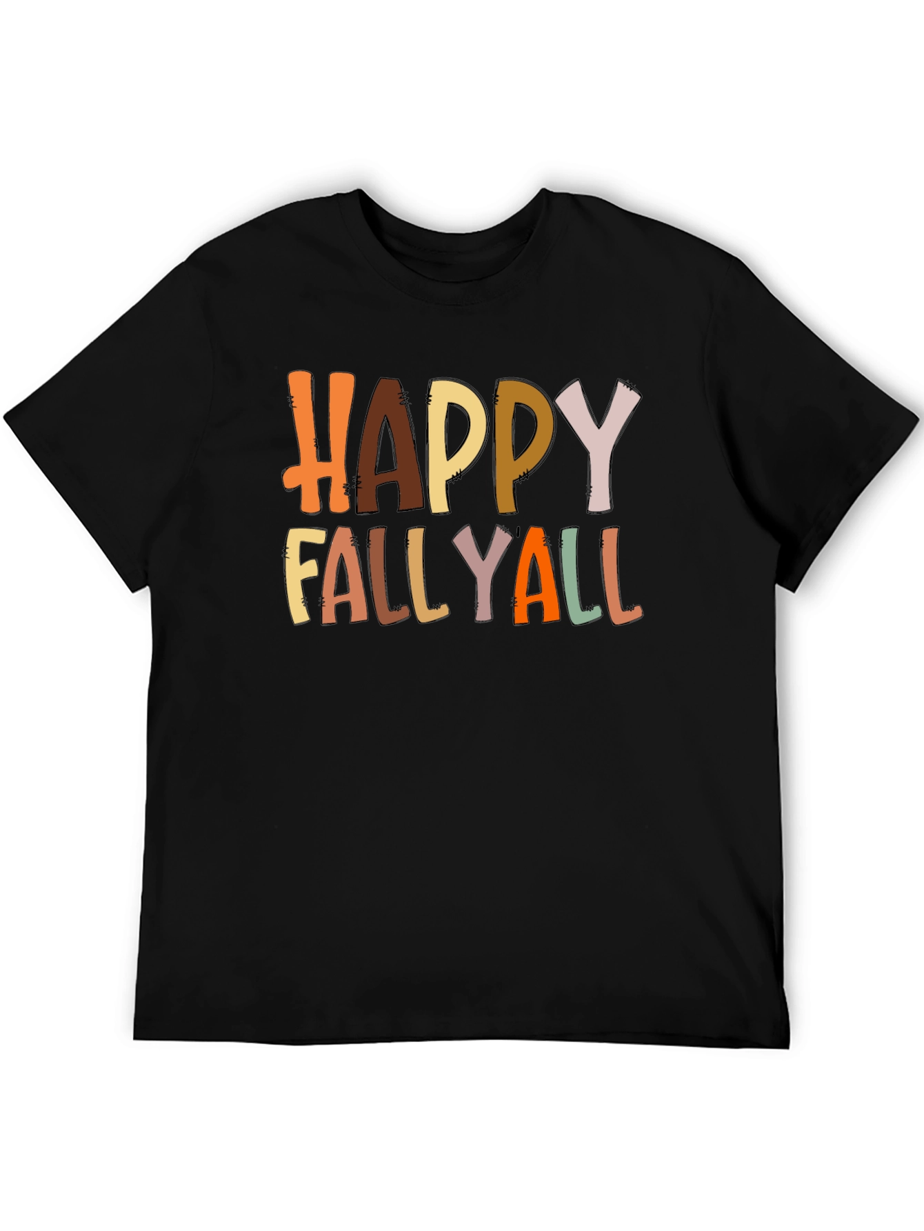 Happy Fallyall Graphic Tee - Fall Season Shirt