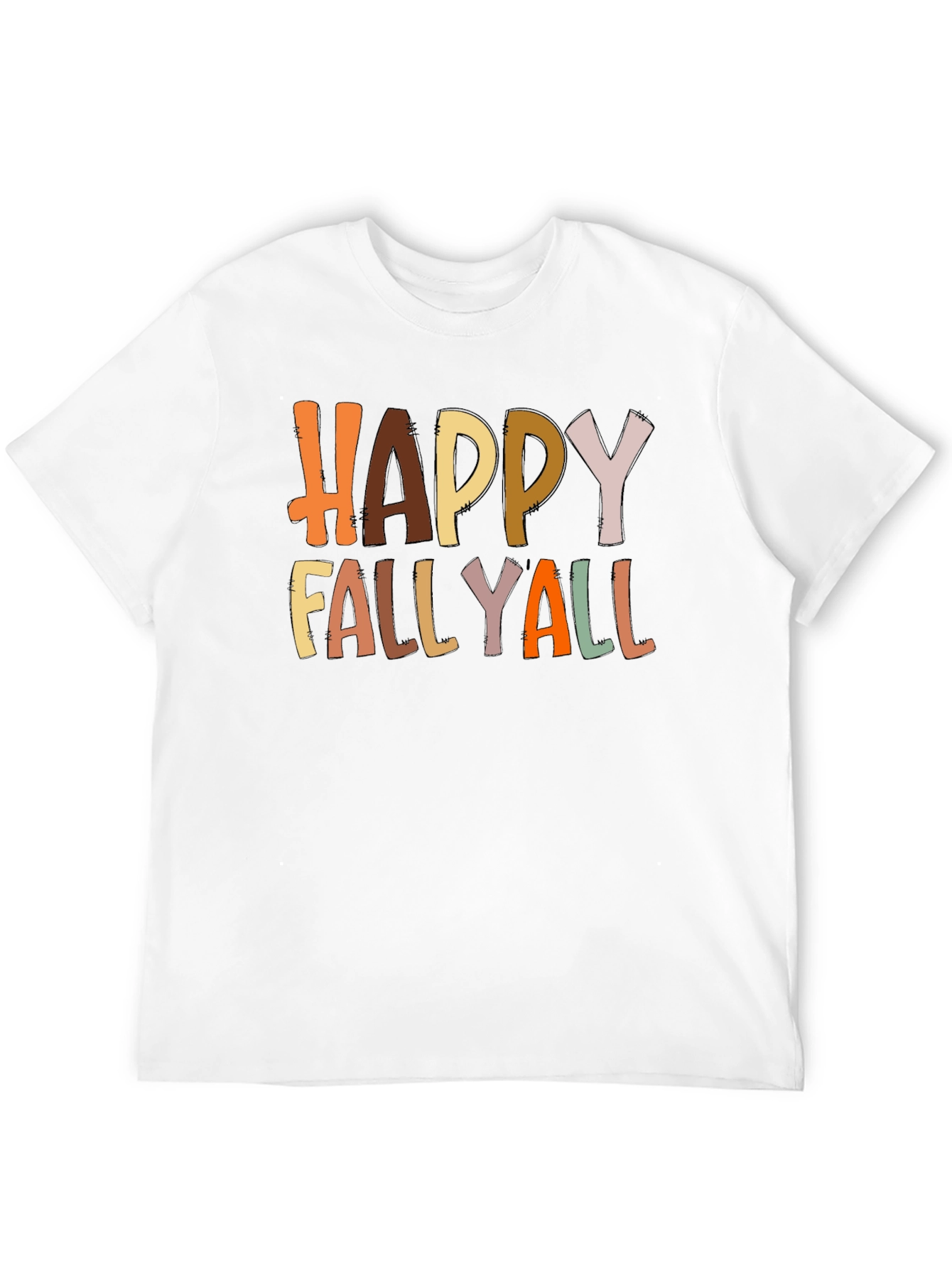 Happy Fallyall Graphic Tee - Fall Season Shirt