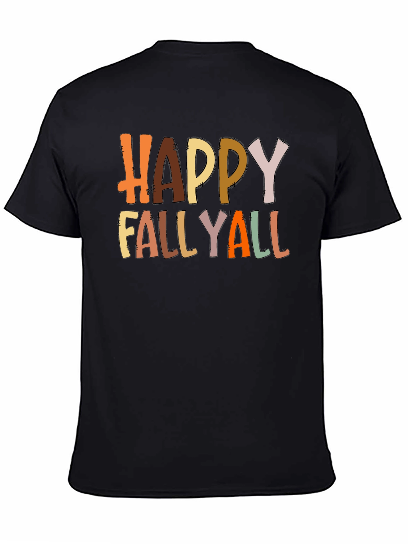 Happy Fallyall Graphic Tee - Fall Season Shirt