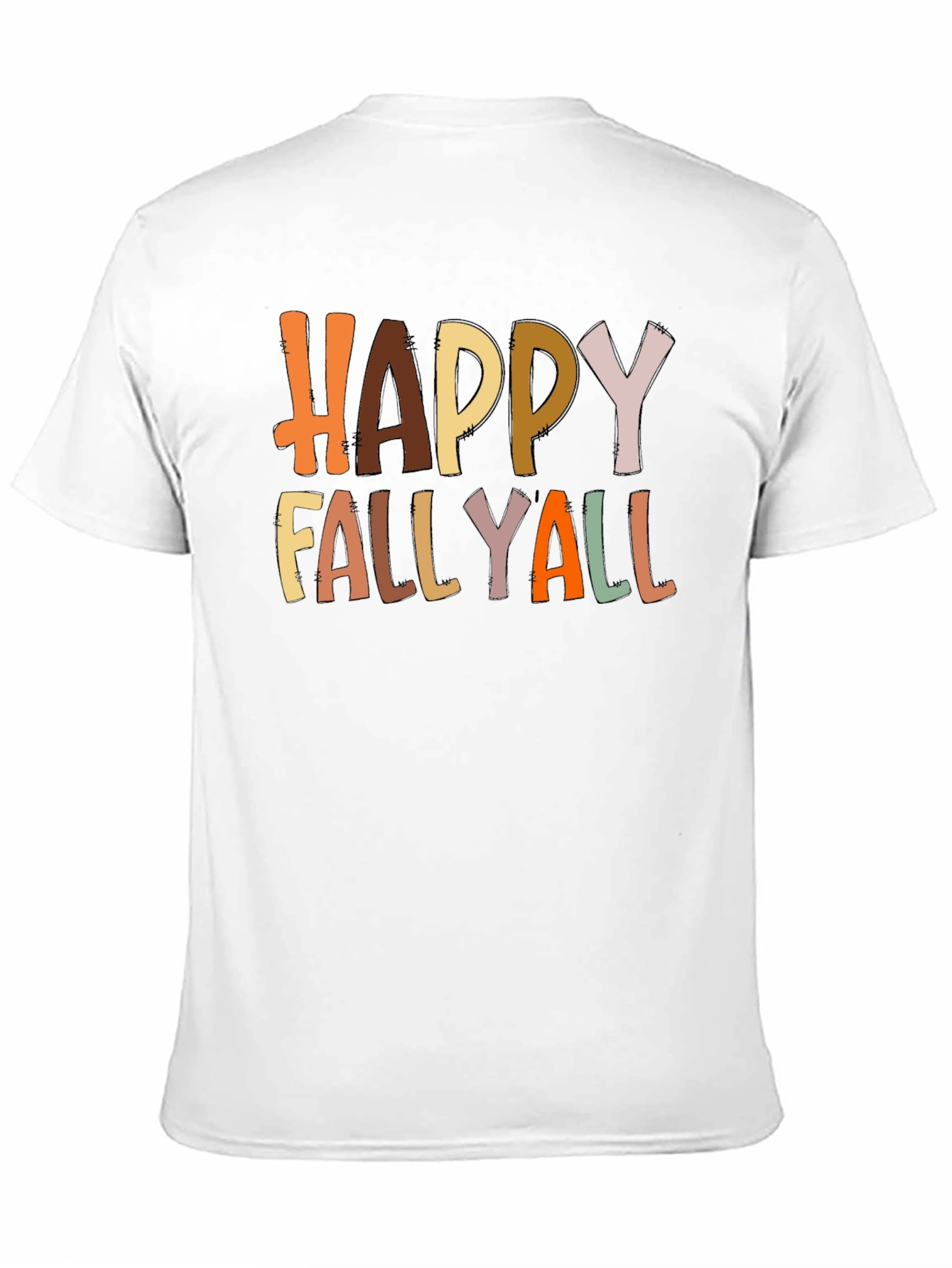Happy Fallyall Graphic Tee - Fall Season Shirt