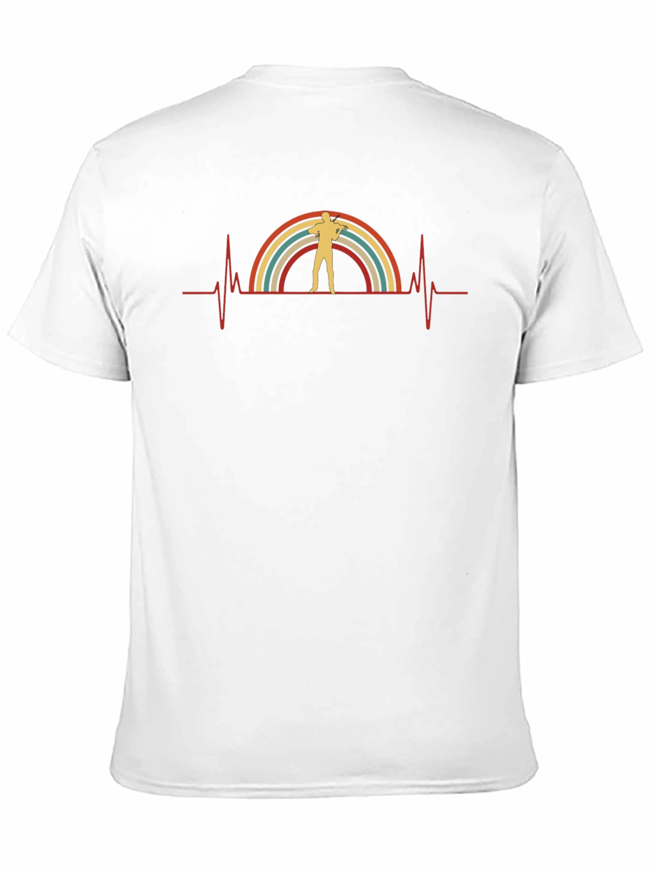 Retro Archer Heartbeat T-Shirt - Archery Lover Tee