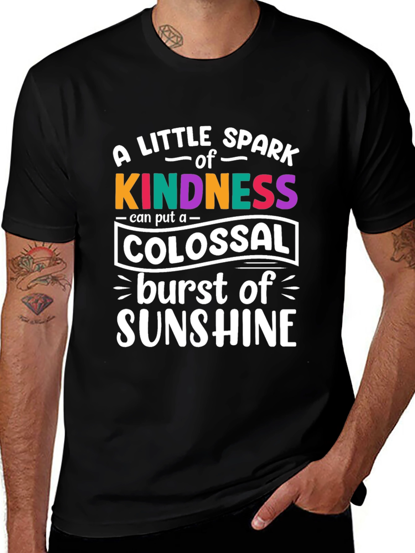 Kindness Spark Sunshine Graphic Tee