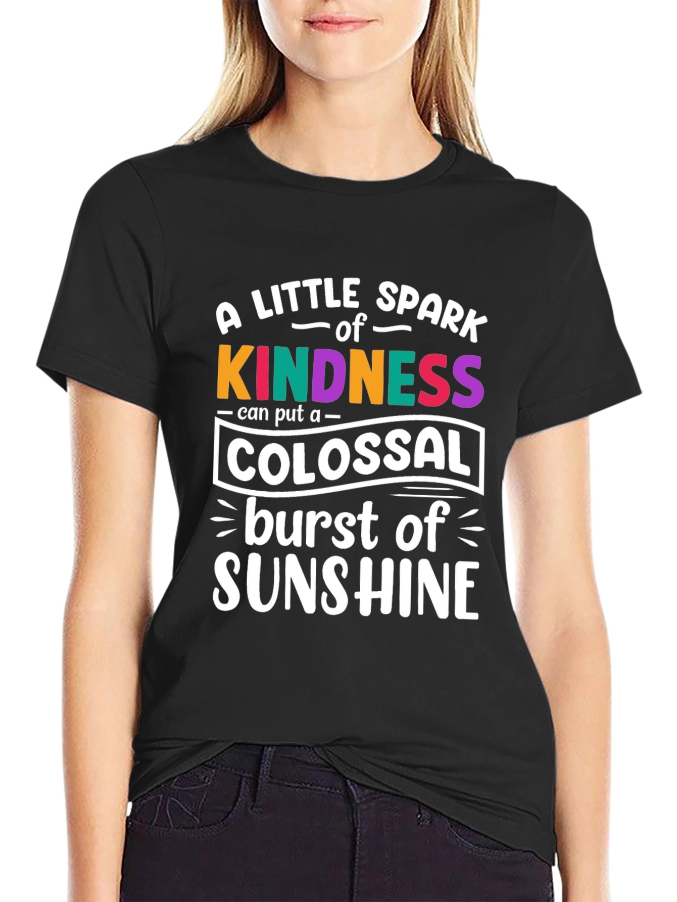 Kindness Spark Sunshine Graphic Tee