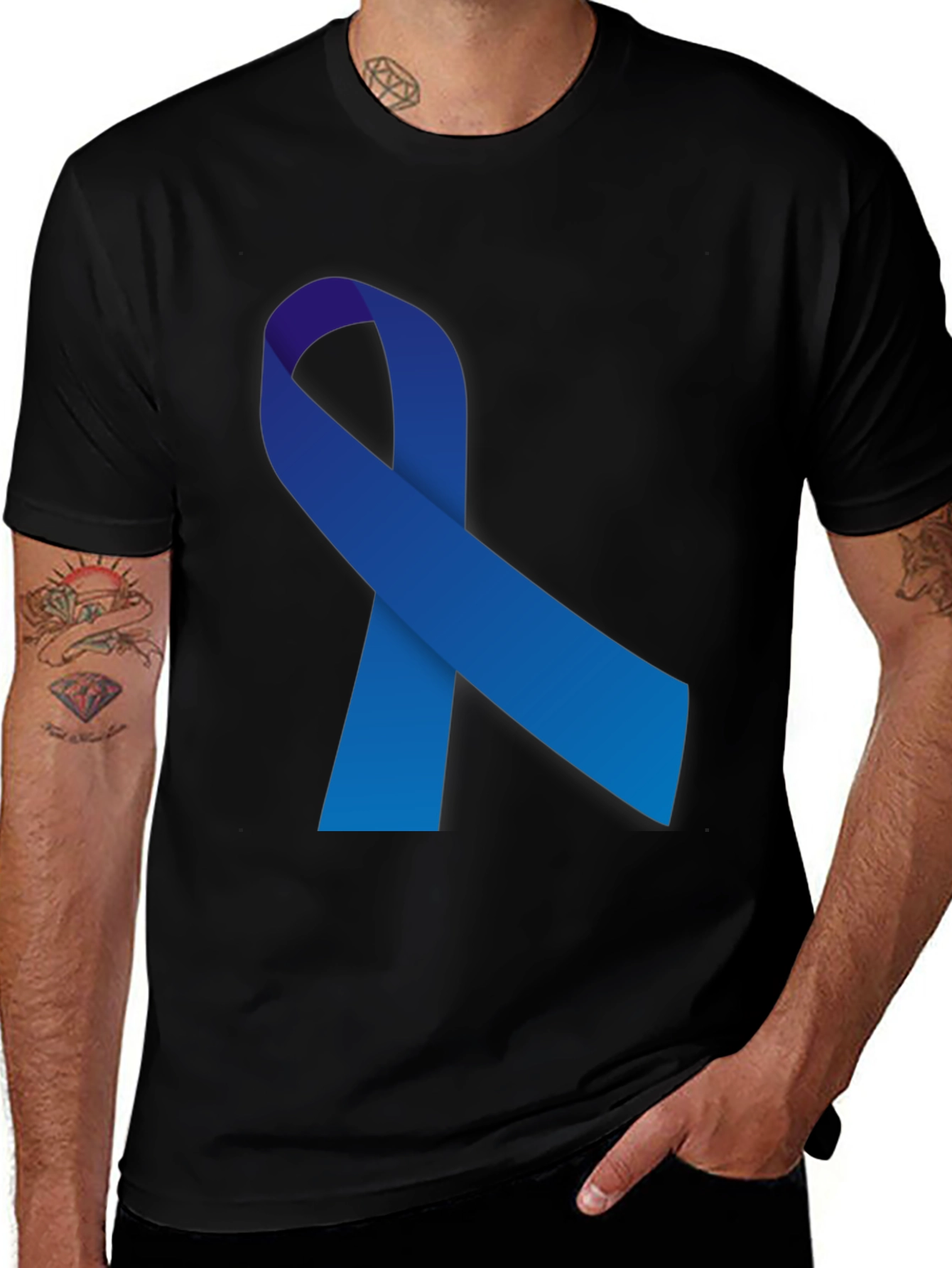 Blue Ribbon Awareness T-Shirt